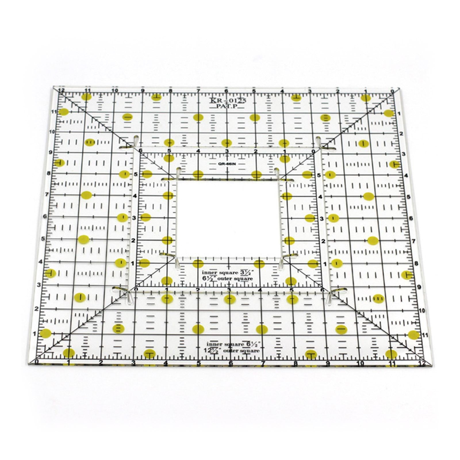 Sew Easy Square Patchwork Quilting Templates Ruler Stencils Acrylic Sewing