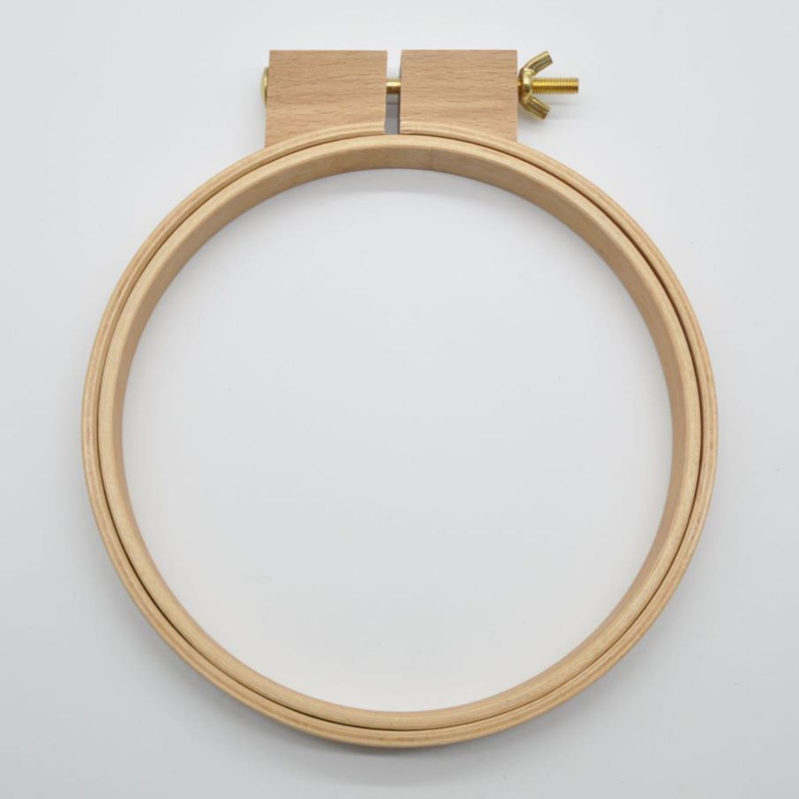 Embroidery Hoop Cross Stitch Wood Spring Tension Ring Frame DIY Needlepoints Diameter 18cm