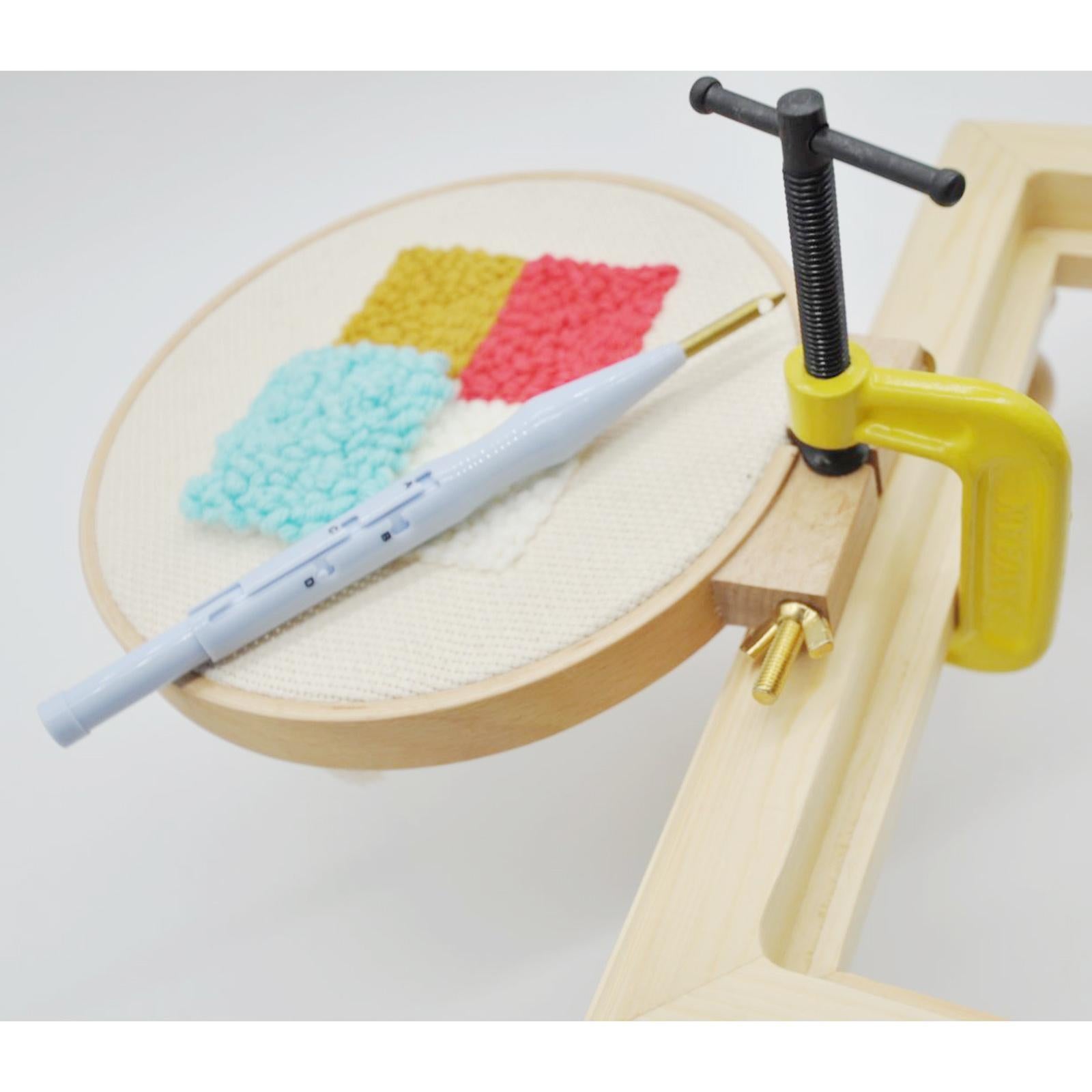 Embroidery Hoop Cross Stitch Wood Spring Tension Ring Frame DIY Needlepoints Diameter 21cm