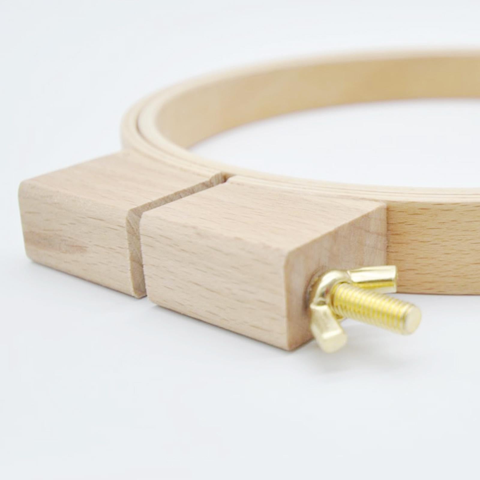 Embroidery Hoop Cross Stitch Wood Spring Tension Ring Frame DIY Needlepoints Diameter 21cm