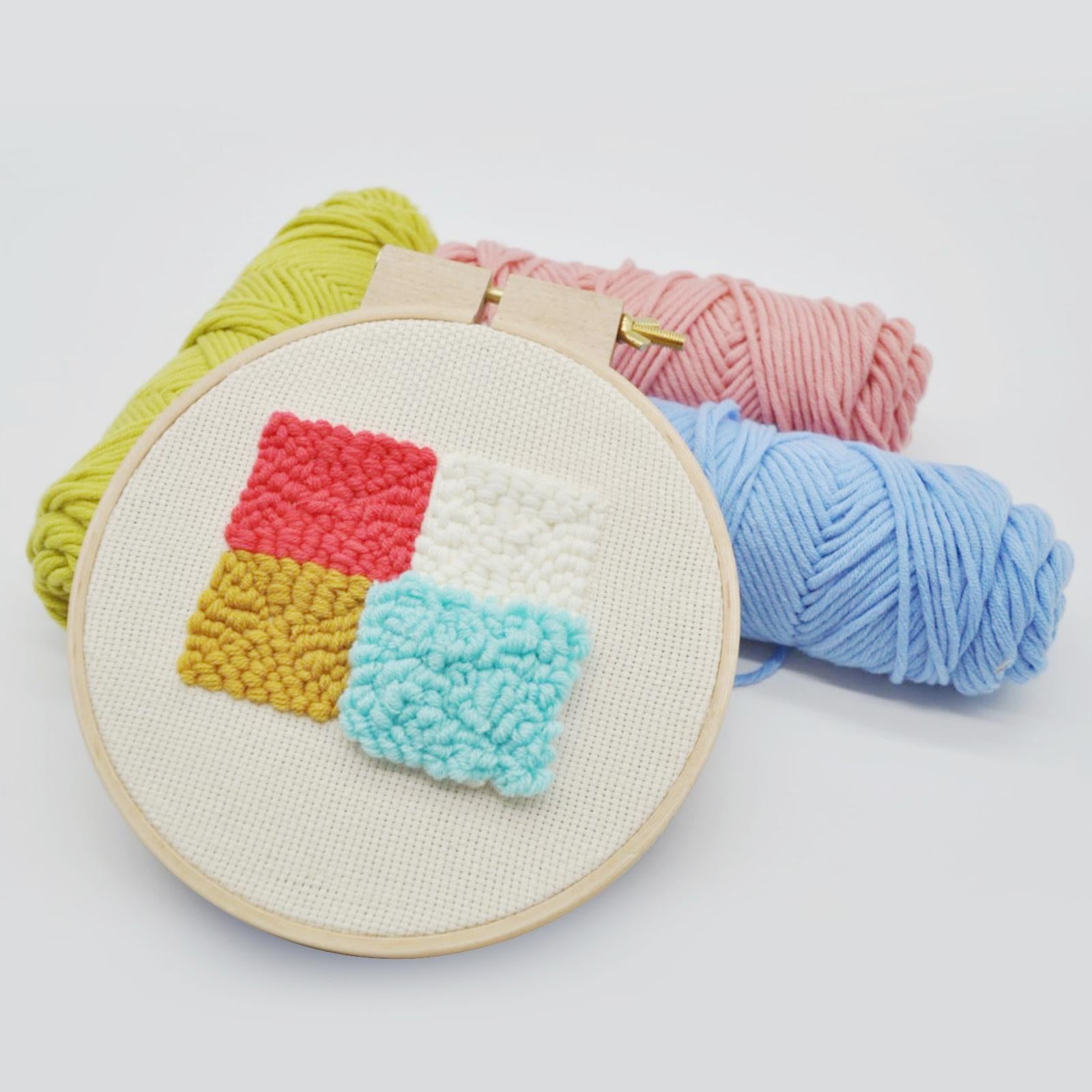 Embroidery Hoop Cross Stitch Wood Spring Tension Ring Frame DIY Needlepoints Diameter 21cm