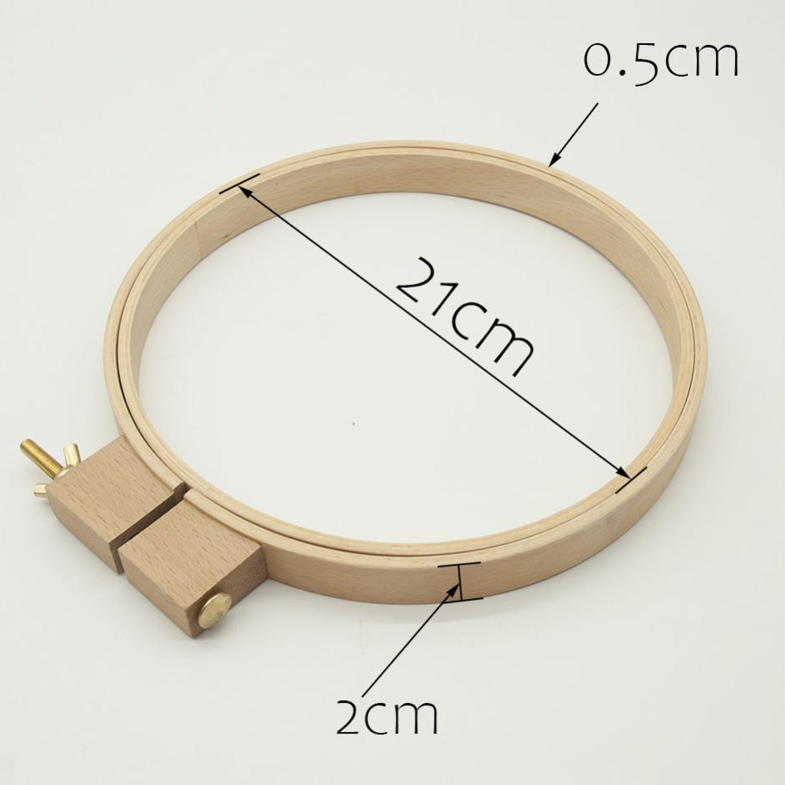 Embroidery Hoop Cross Stitch Wood Spring Tension Ring Frame DIY Needlepoints Diameter 21cm