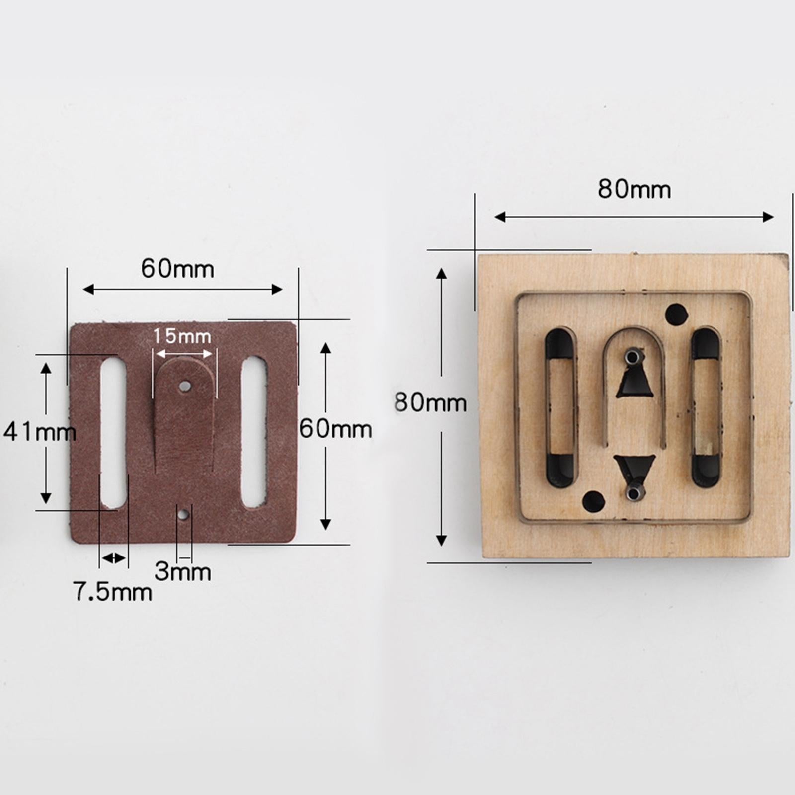 Leather Craft Cutting Die Knife Hollow Mold Scrapbooking DIY Belt Buckle