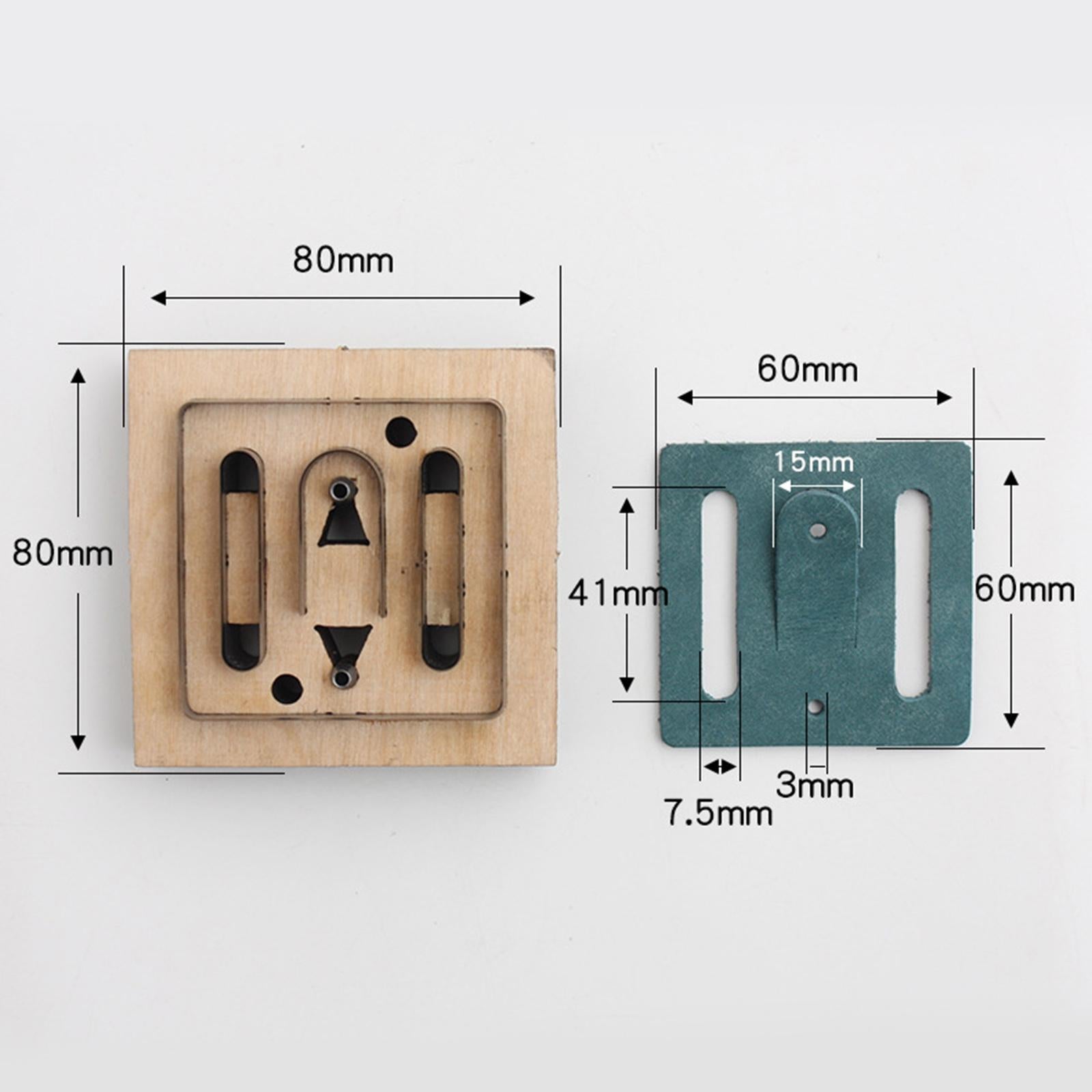 Leather Craft Cutting Die Knife Hollow Mold Scrapbooking DIY Belt Buckle