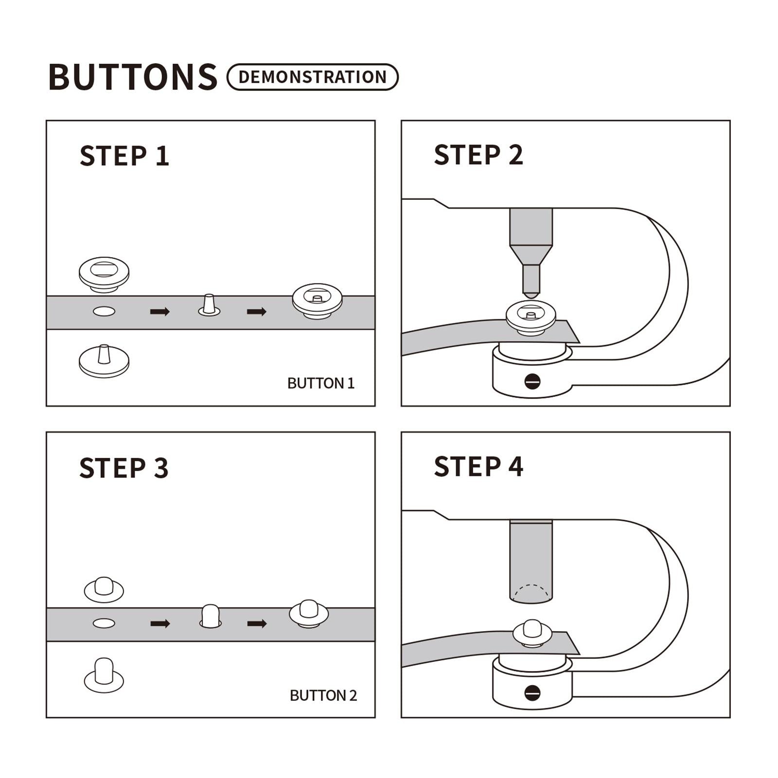 Protable Hand Snap Pressing Machine Setting Tool for Fastener Press Studs