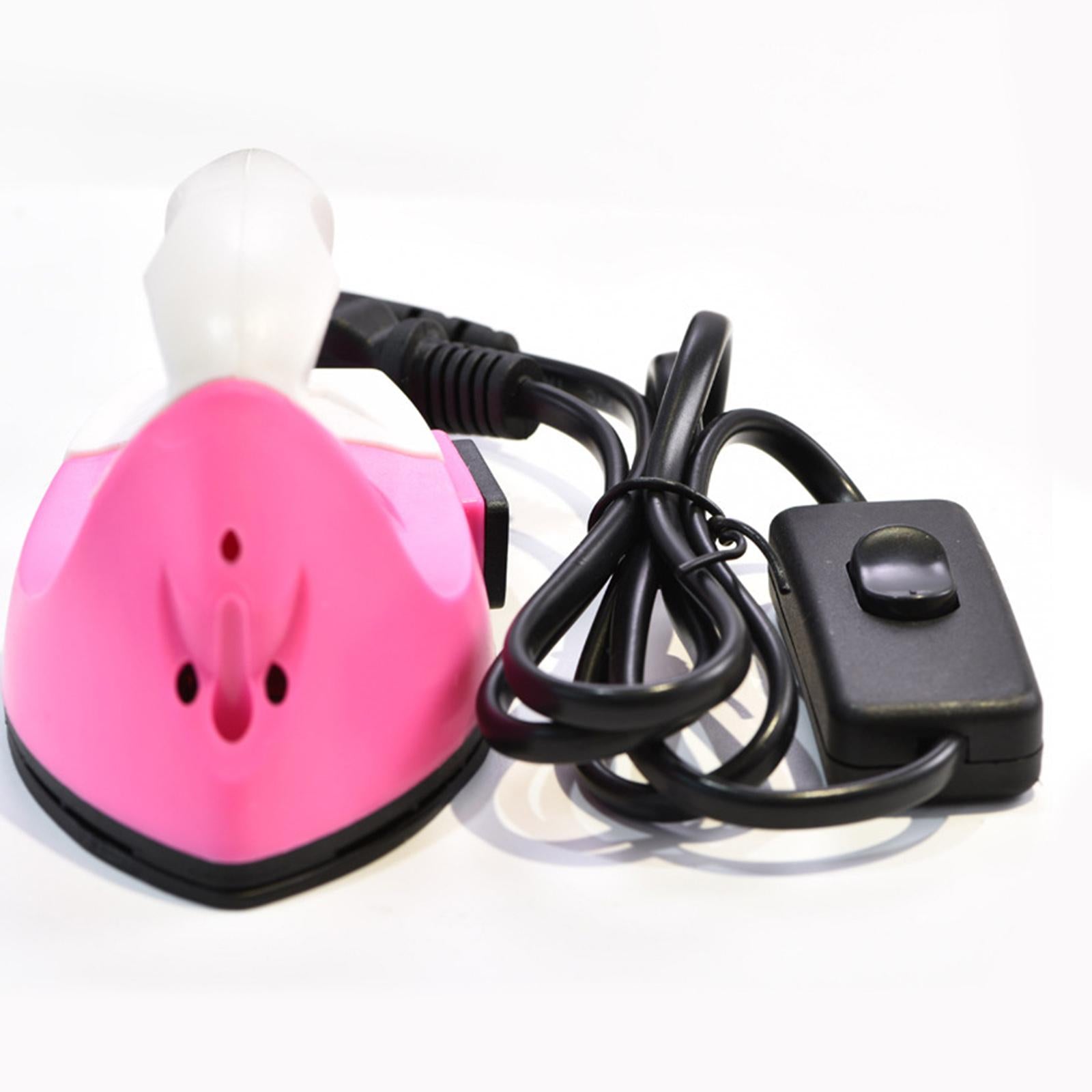Mini Heat Press Machine Iron on Sewing Patches Silver White