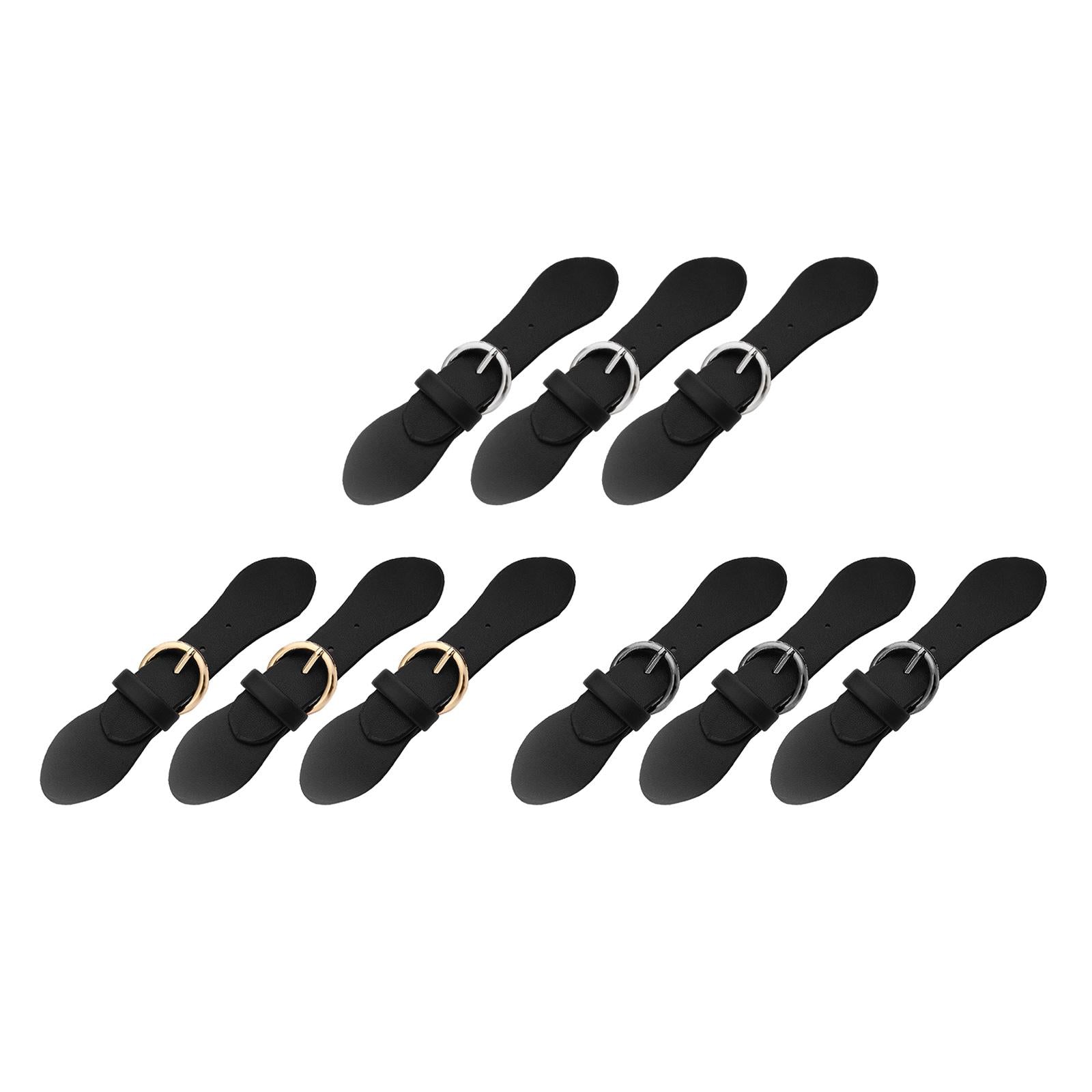 Snap Sew-on Toggles Closures PU Leather Craft Sewing Accessories Silver