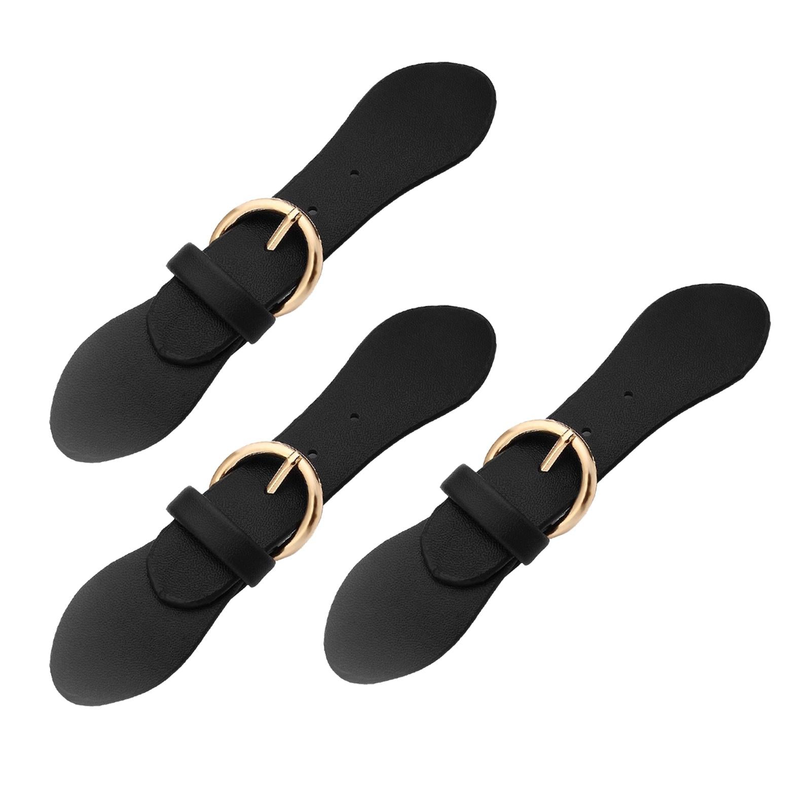 Snap Sew-on Toggles Closures PU Leather Craft Sewing Accessories Golden