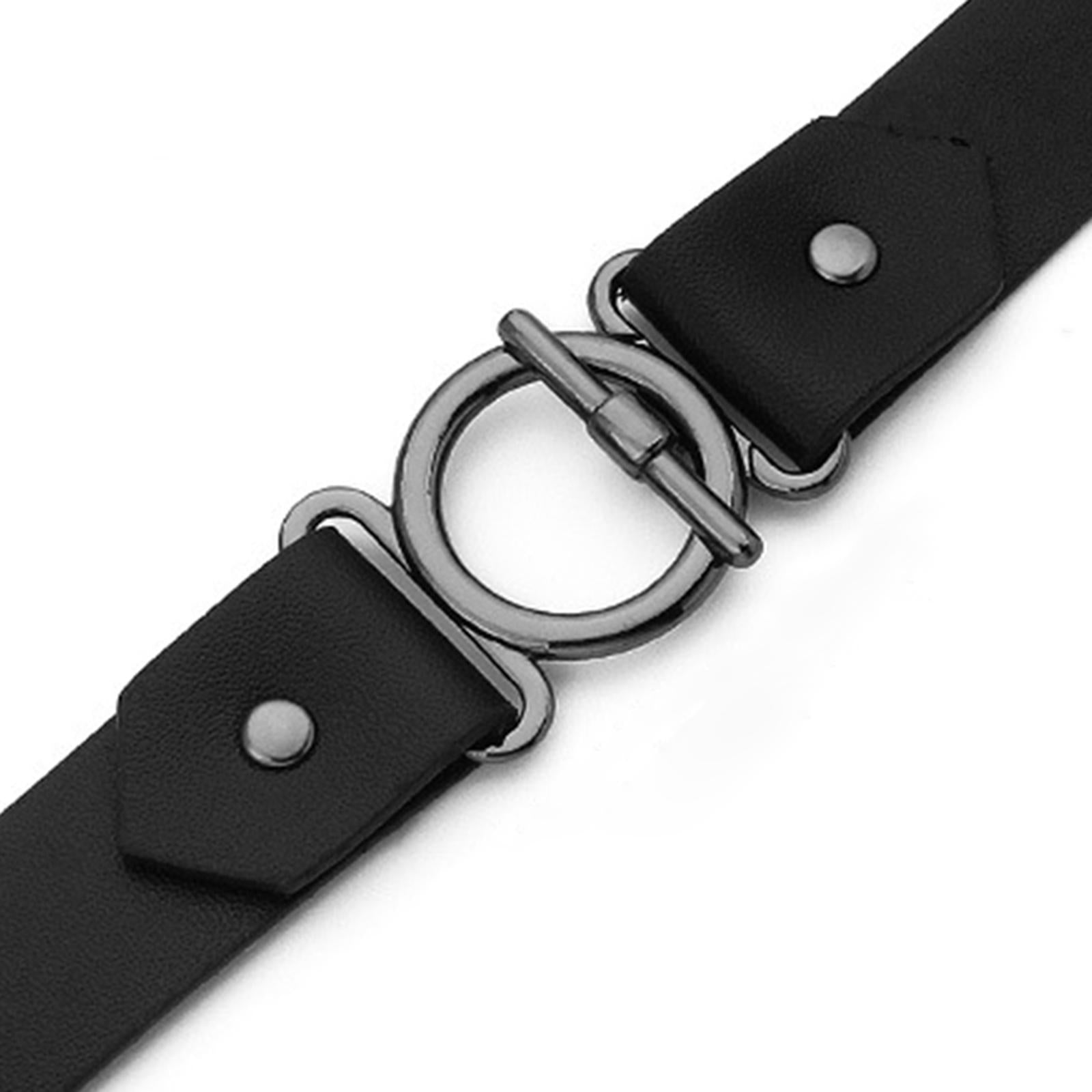 Sew-on Toggles Closures Metal Buckle 3 Sets for Bag Clothing Craft Black