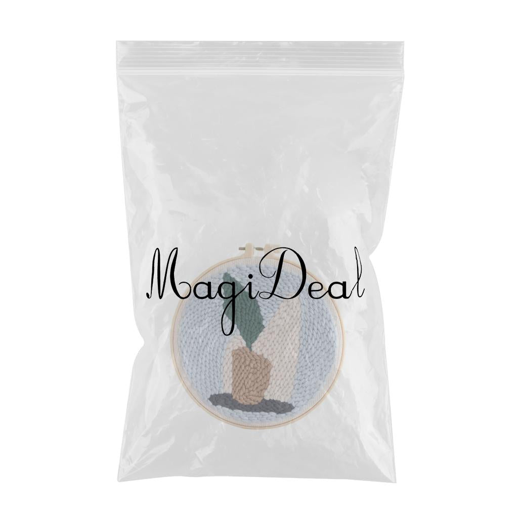 1 Set Punch Needle Embroidery Starter Kits DIY Needlecraft Planter