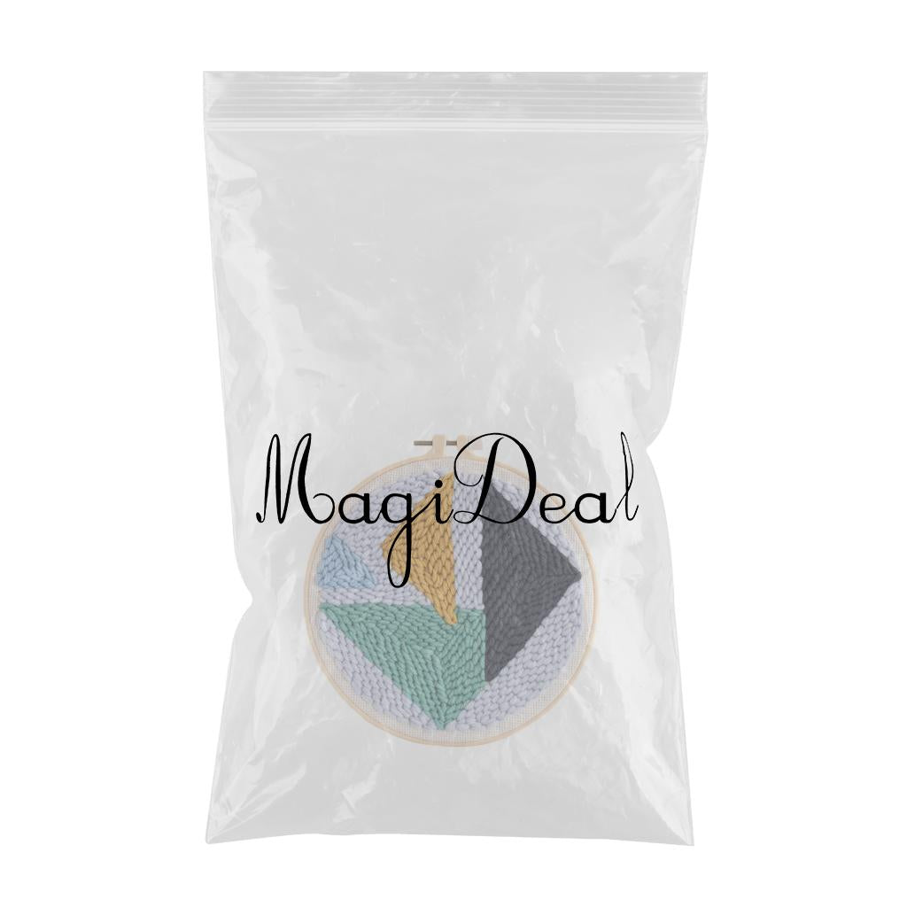 1 Set Punch Needle Embroidery Starter Kits DIY Needlecraft Triangle