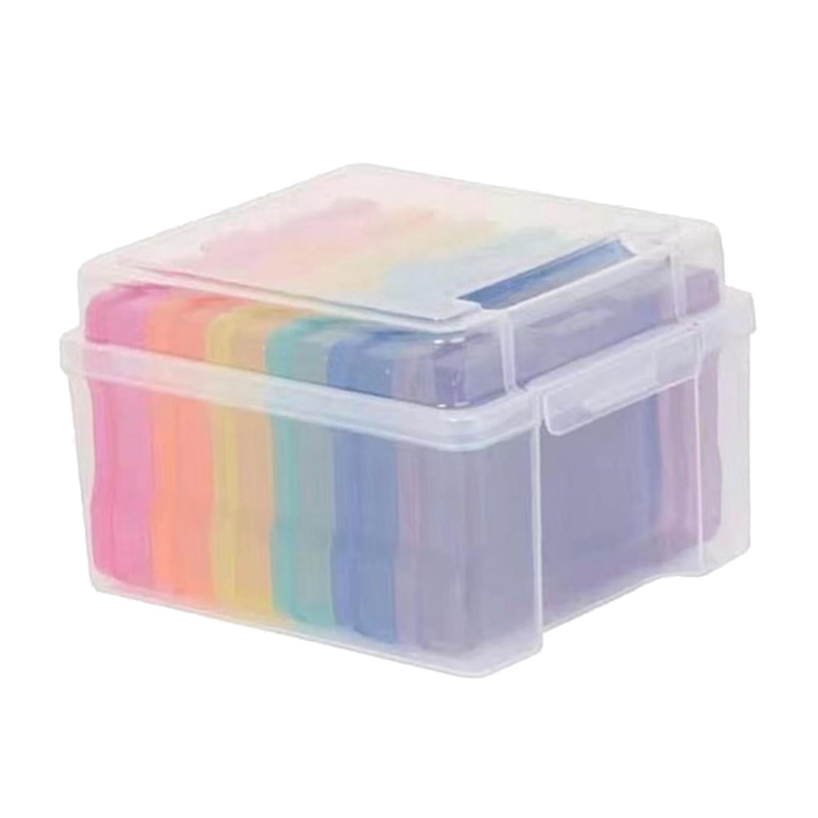 5x7 inch Photo Storage Box High-quality Plastic Craft Organizer Multicolor