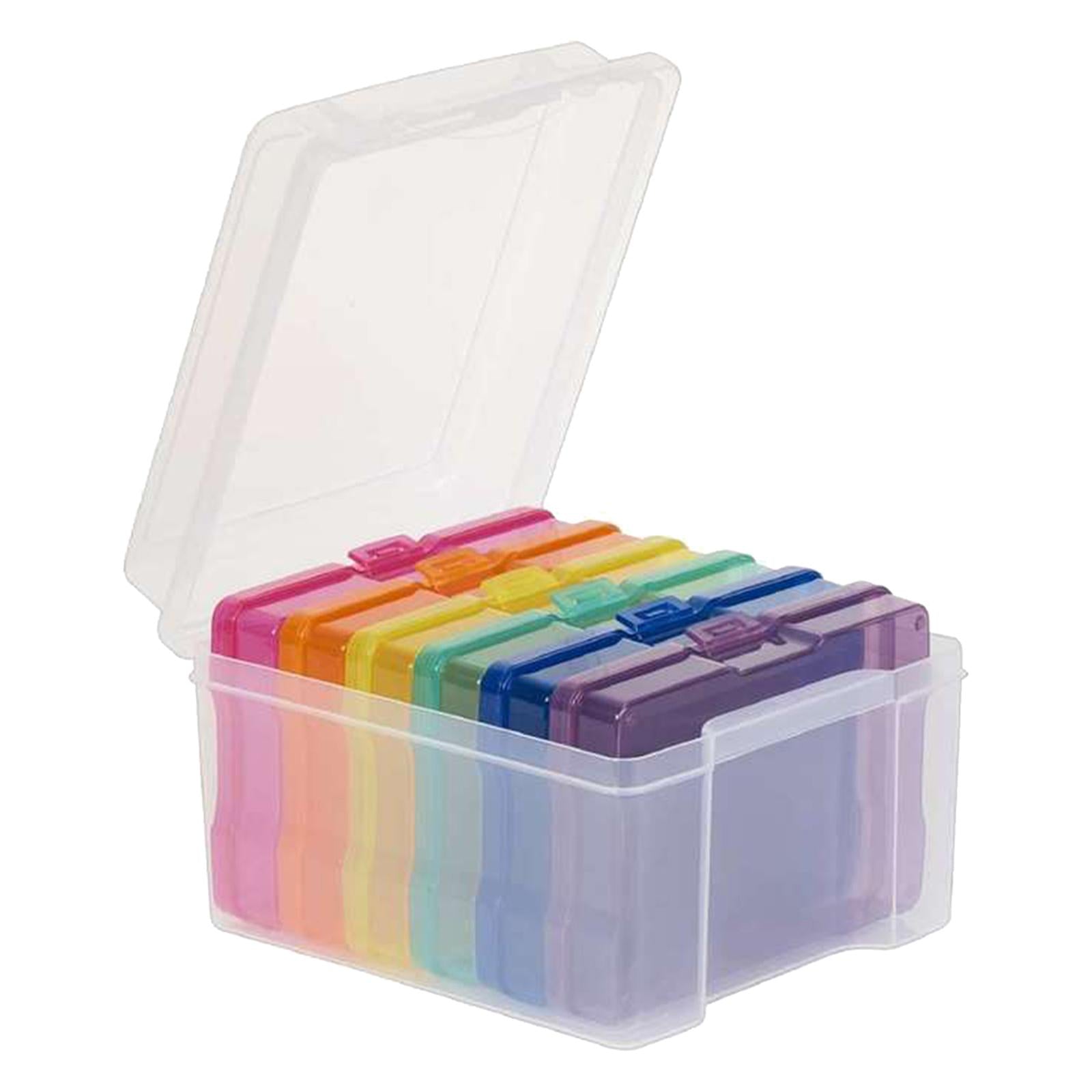 5x7 inch Photo Storage Box High-quality Plastic Craft Organizer Multicolor