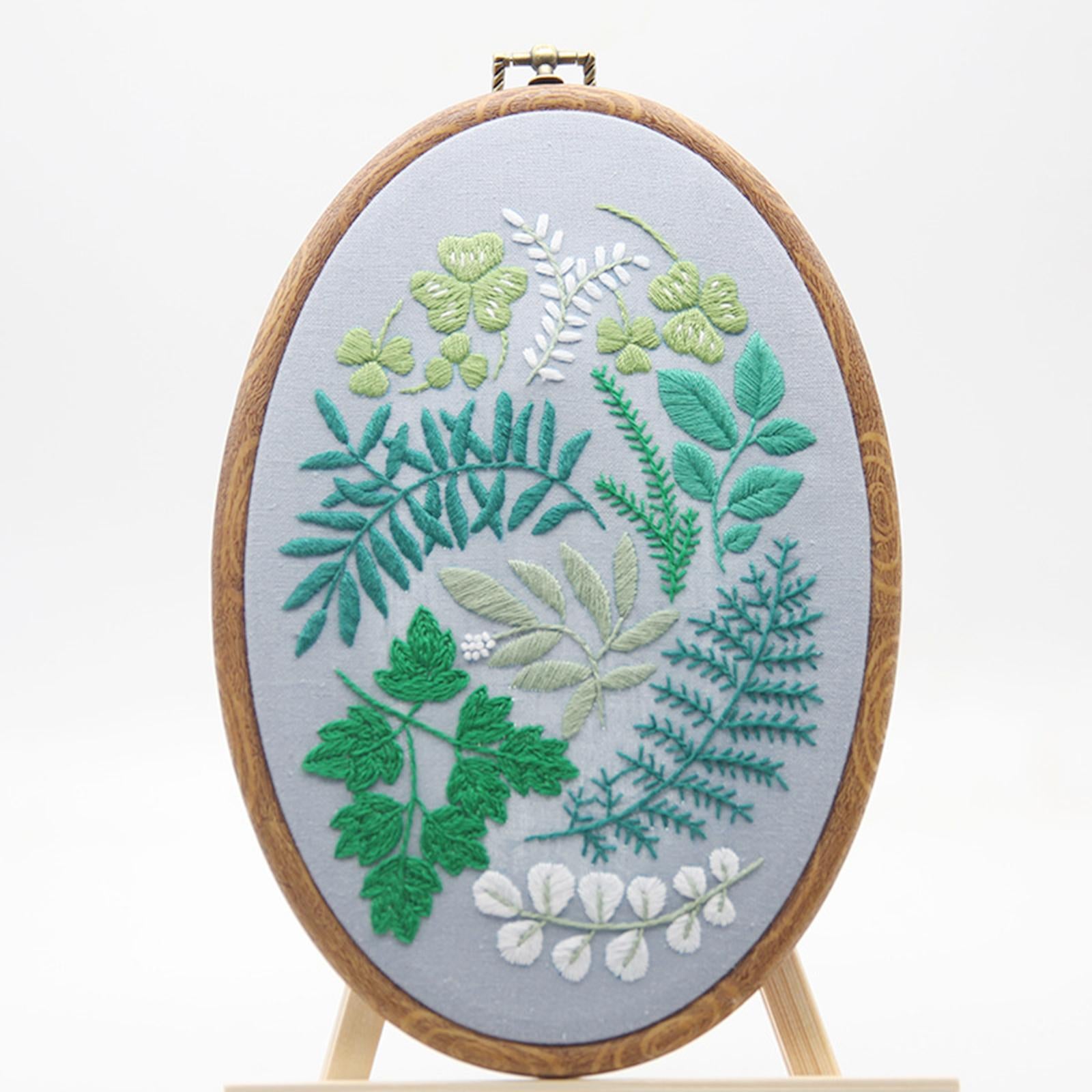 Handmade Cross Stitch Kit DIY Embroidery Sewing Tools Starter for Beginner Grass