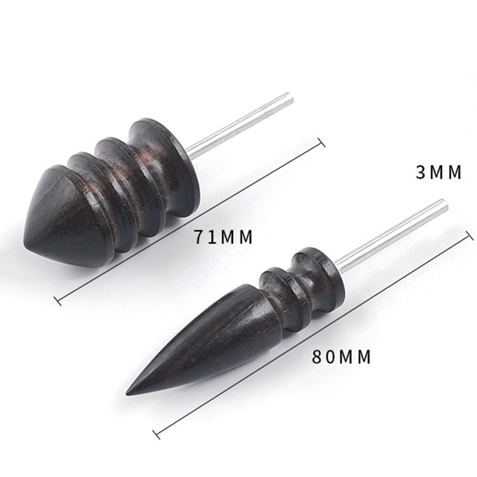Leather Burnisher Slicker Wood Edge Leather Craft Tool Thick 71mm Fine 80mm
