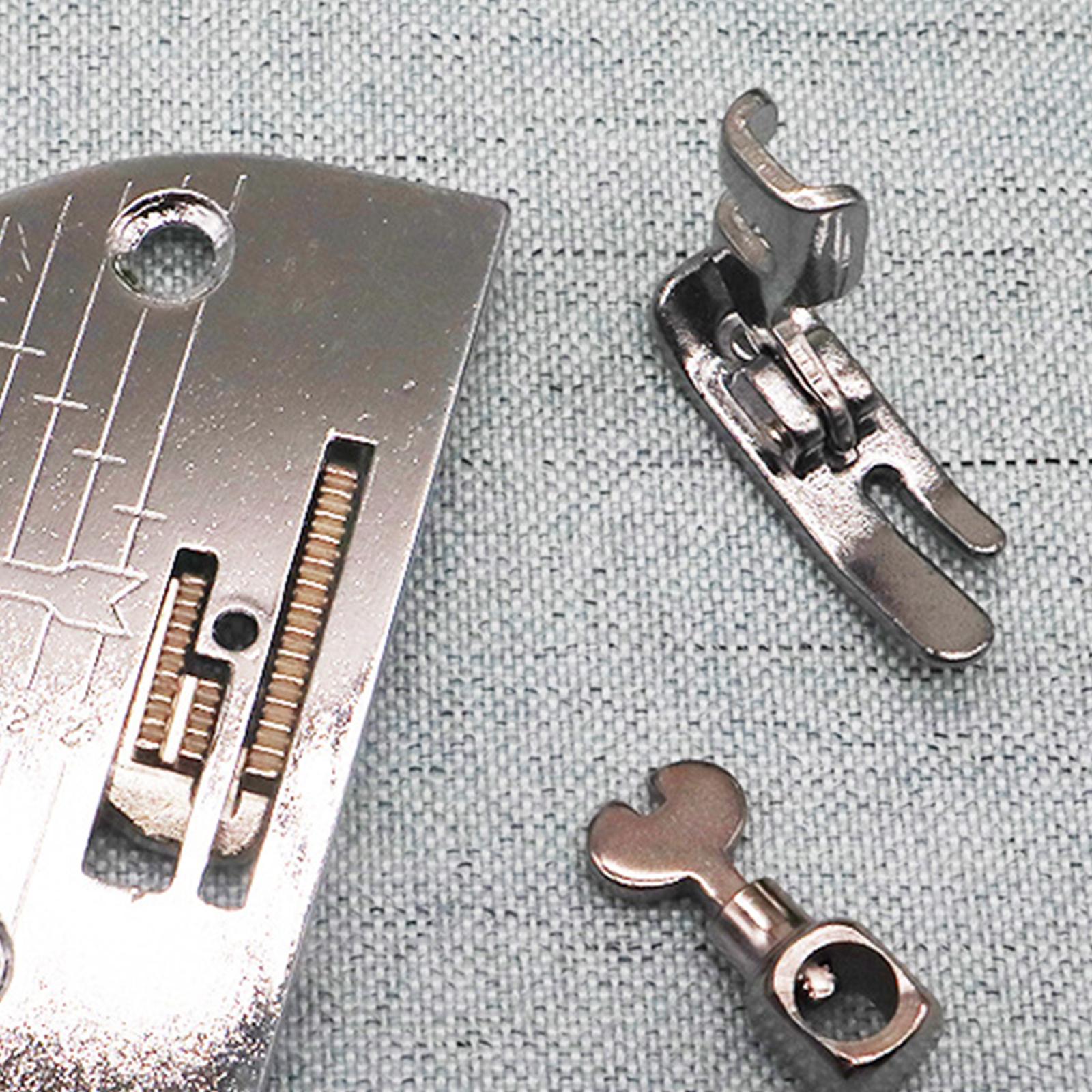 4Pcs Metal Plate Presser Foot Set Needle Clamp Parts for Sewing Machine