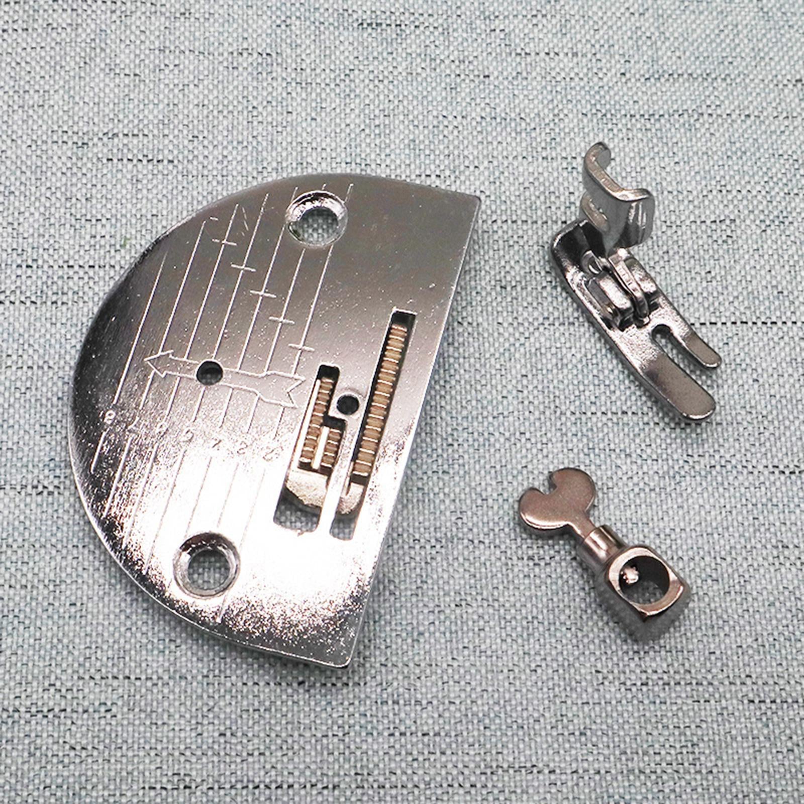 4Pcs Metal Plate Presser Foot Set Needle Clamp Parts for Sewing Machine