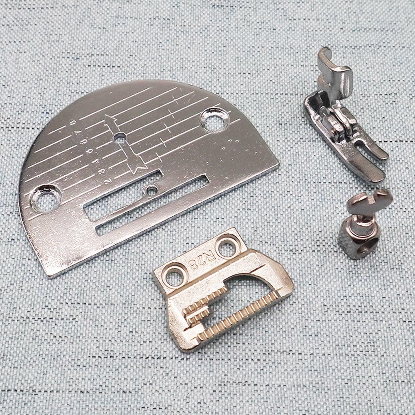 4Pcs Metal Plate Presser Foot Set Needle Clamp Parts for Sewing Machine