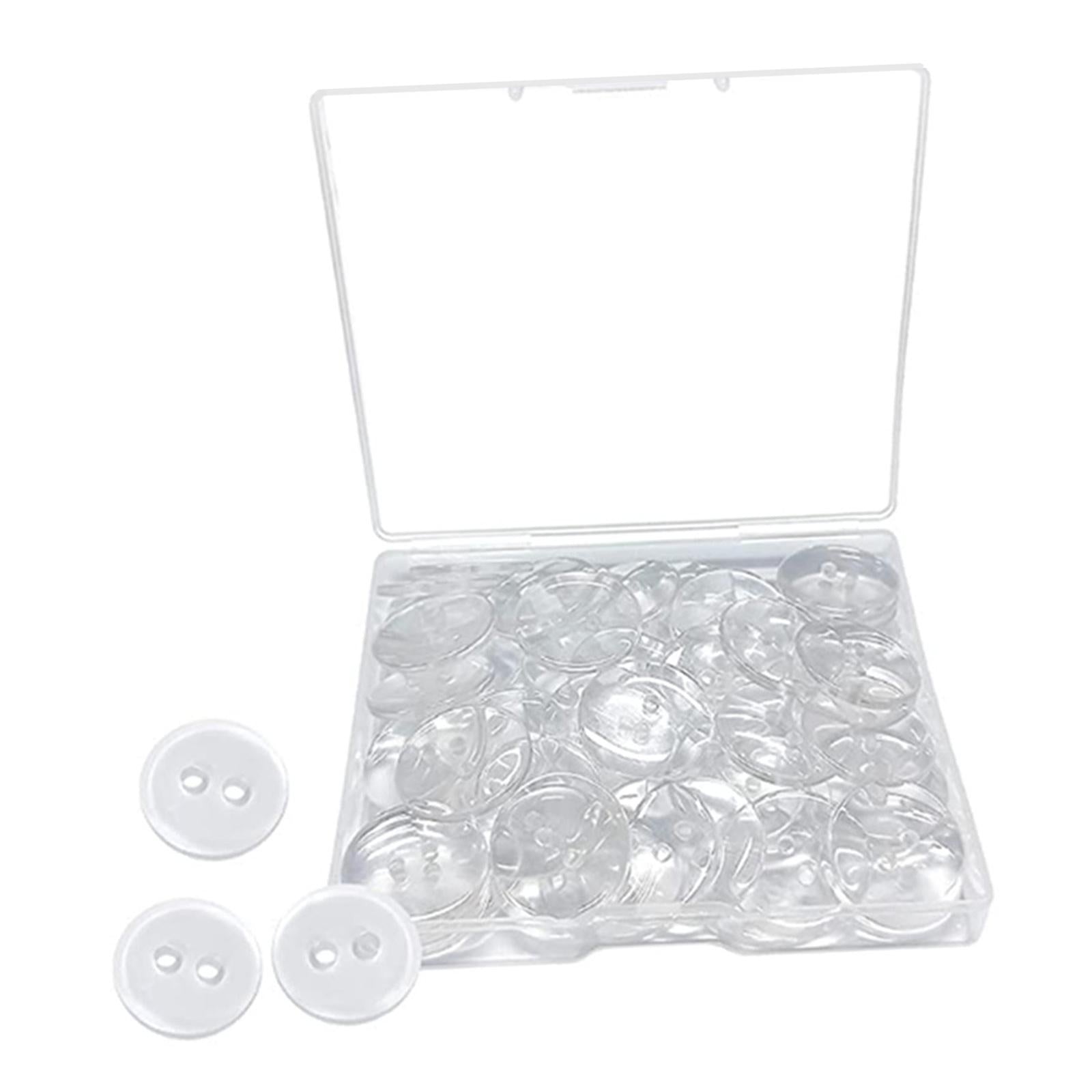 100x 2 Hole Buttons Flatback Button for Crafts Pants Shirt Sewing Hats