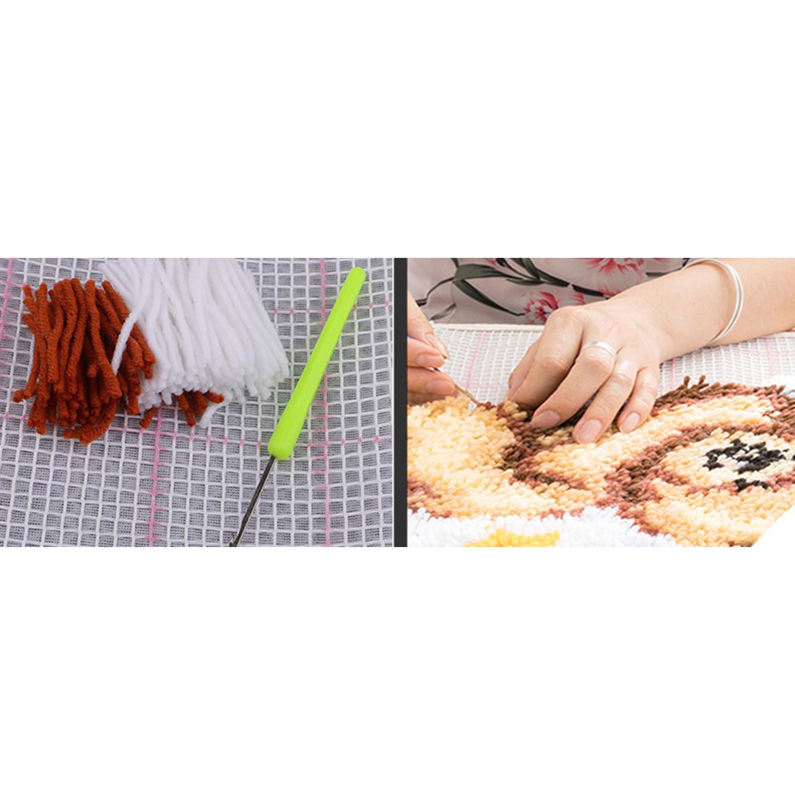 Latch Hook Embroidery Kits Cushion Blank Pillowcase DIY Craft Train