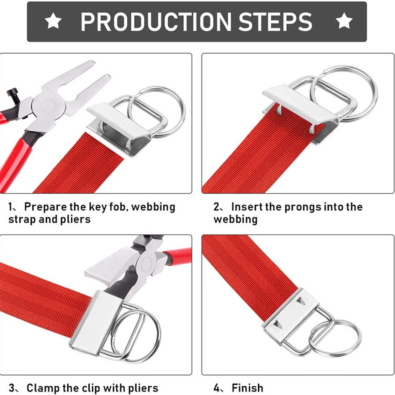 Metal Bulk D Rings Slide Buckles Magnetic Button Snaps Key Fob Set Handbag