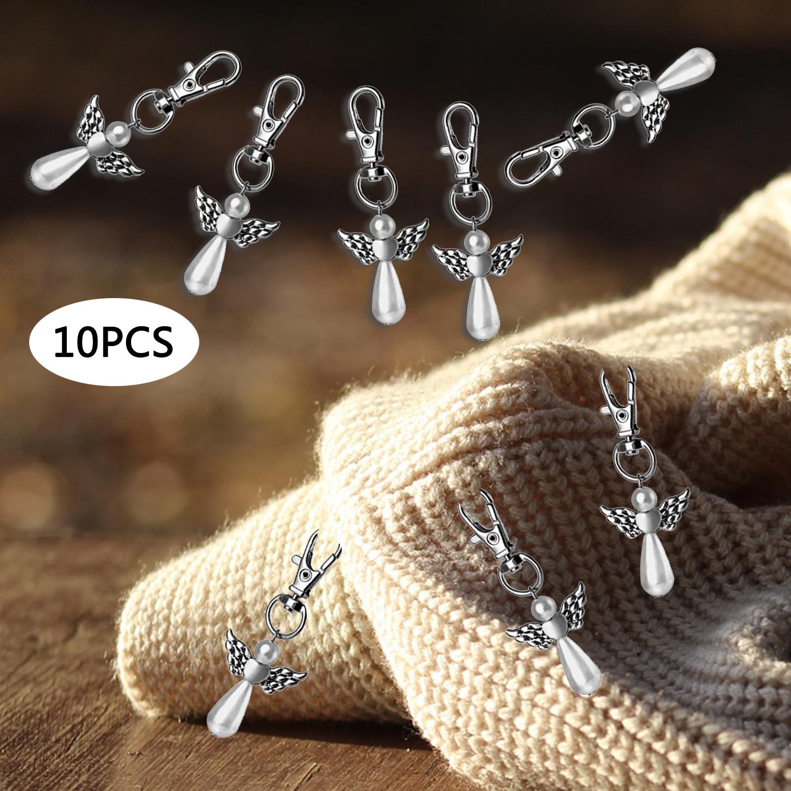 10x Angel Keychain Cherub Key Chains Baby Shower Cards Keyring Jewelry White
