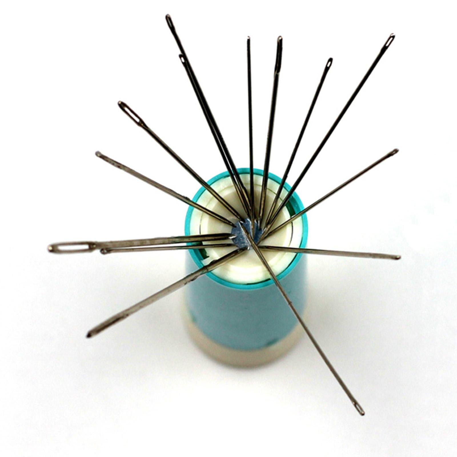 Sewing Lipstick Needles Storage Case Plastic Sewing Tools Needle Organiser Blue