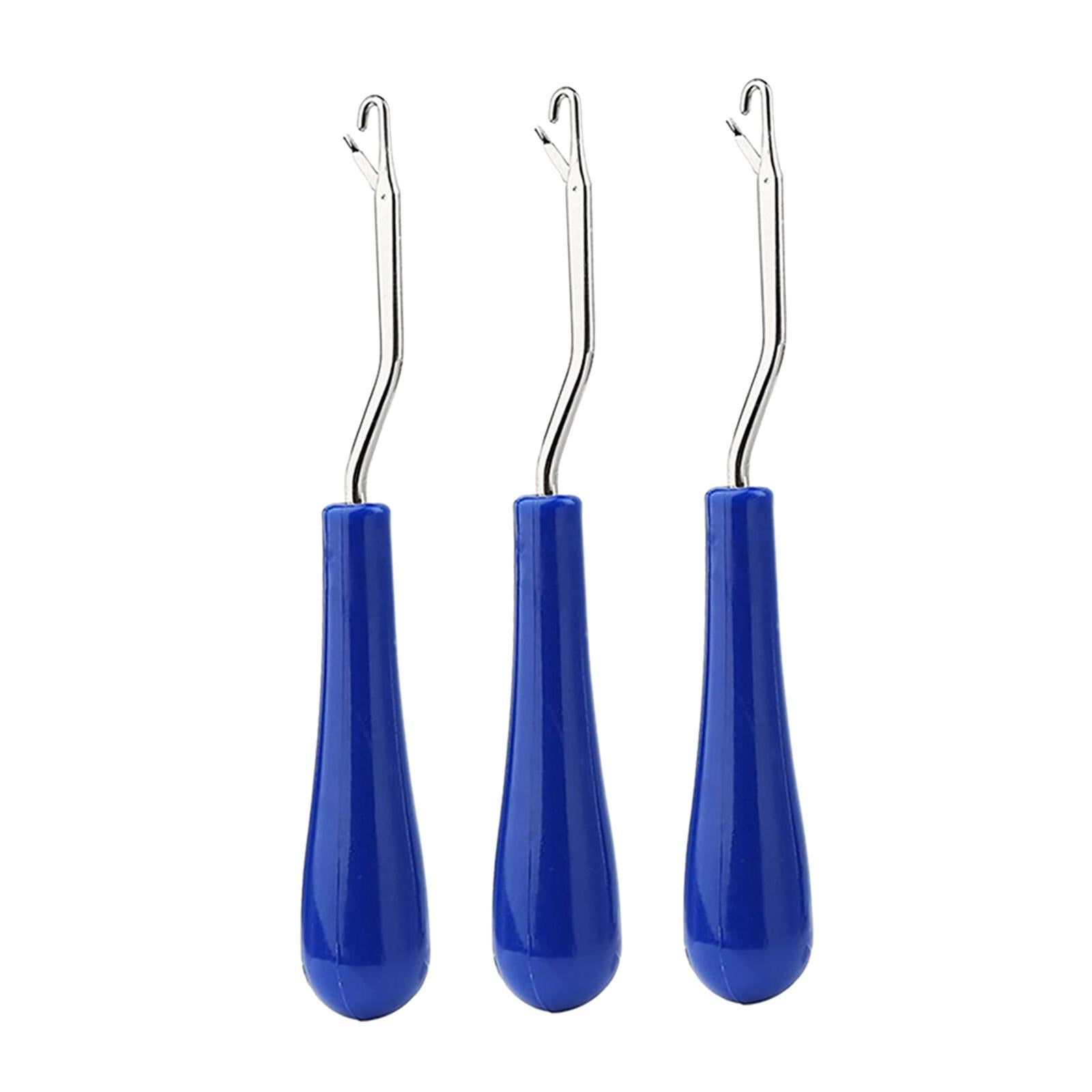 3Pcs Crochet Hook Plastic Handles Knitting Needles Yarn Sewing Needlecraft