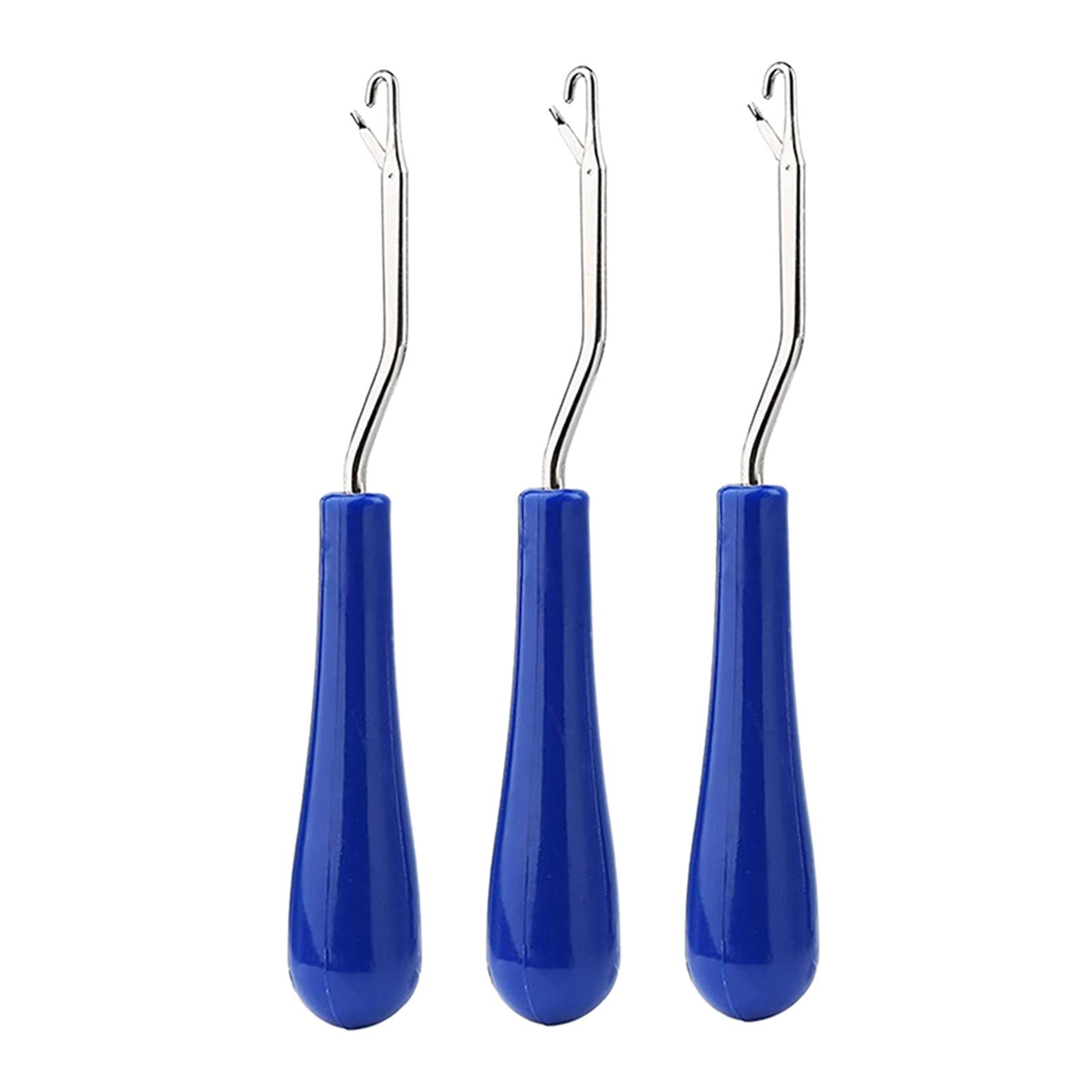 3Pcs Crochet Hook Plastic Handles Knitting Needles Yarn Sewing Needlecraft