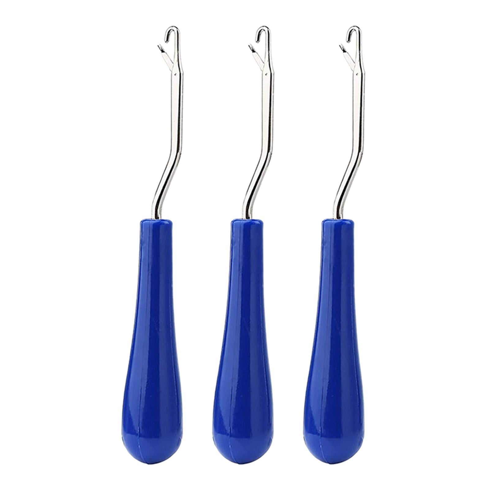 3Pcs Crochet Hook Plastic Handles Knitting Needles Yarn Sewing Needlecraft