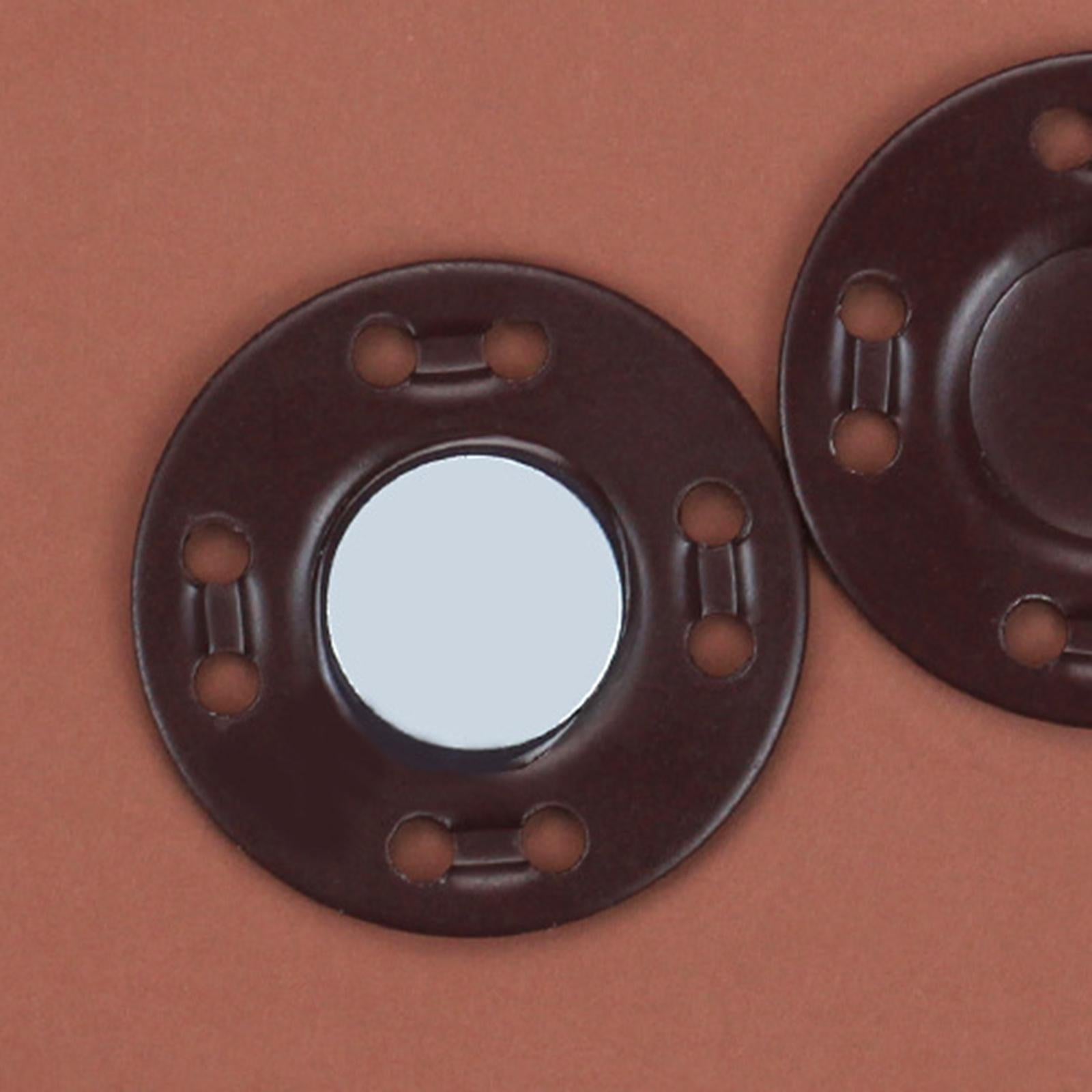 10Pairs Magnetic Button Clasps Snaps Sewing Closure for Bag Dress DIY Coffee