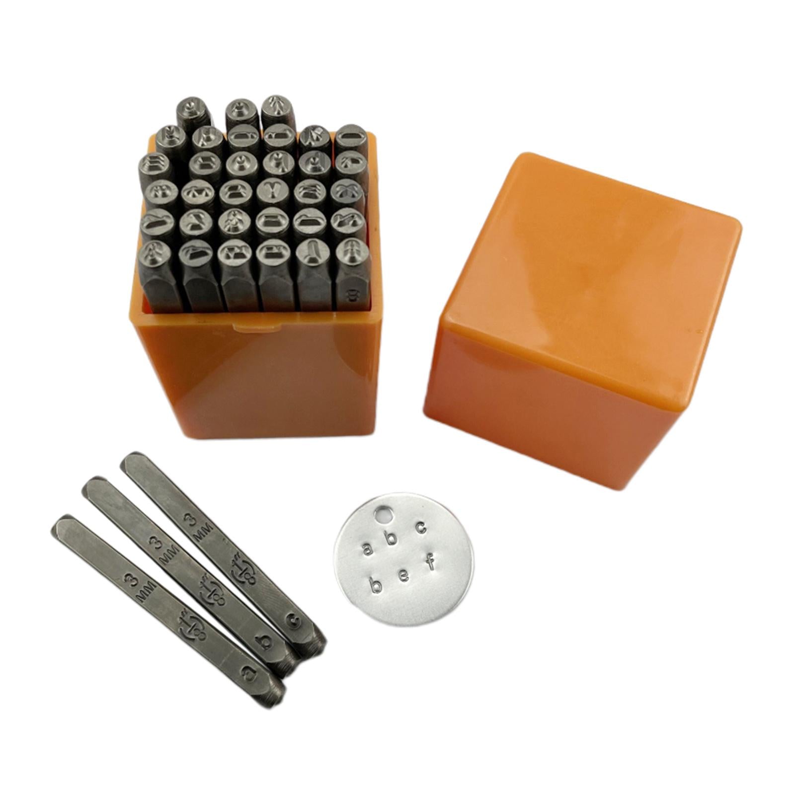 36Pcs Numbers Letter Metal Stamp for Clay Leather Plastic Leathercraft Disc