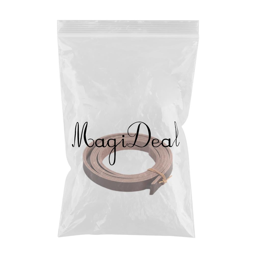 PU Leather Strips 2cm Wide 180cm Long Straps Crafting Sewing Keychain Belt Brown
