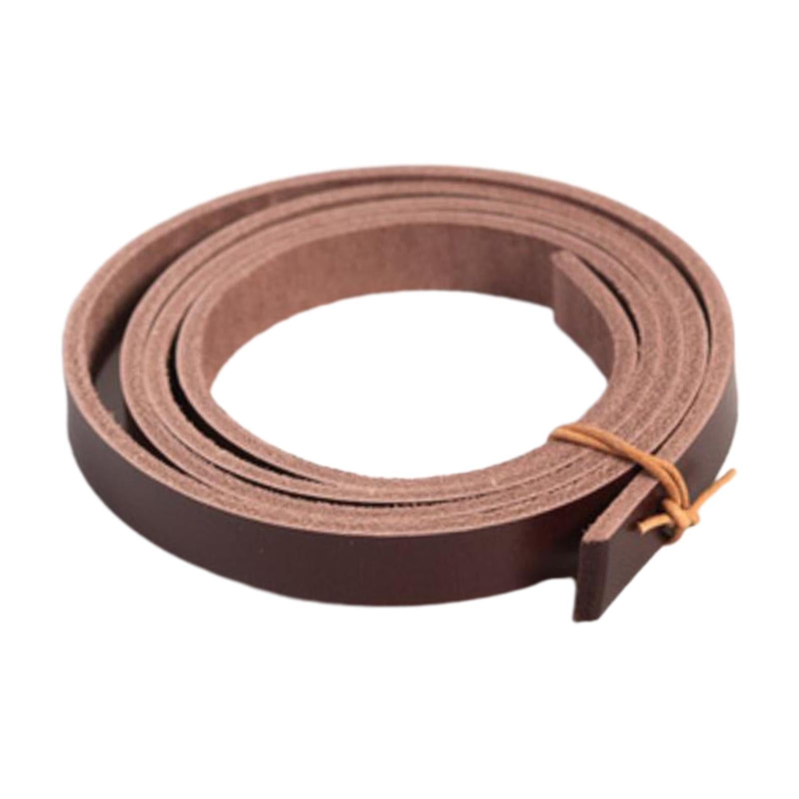 PU Leather Strips 2cm Wide 180cm Long Straps Crafting Sewing Keychain Belt Brown
