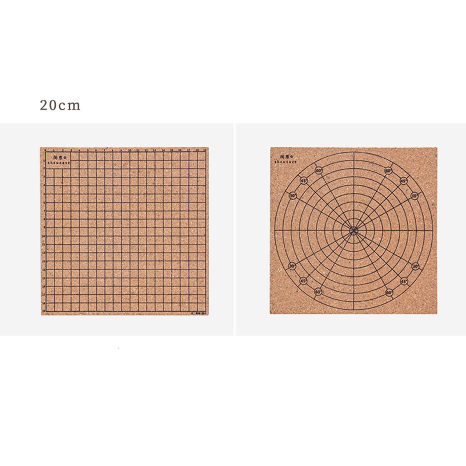 Macrame Board Mat with Grids 20x20cm Handcrafted Braiding Knotting Project
