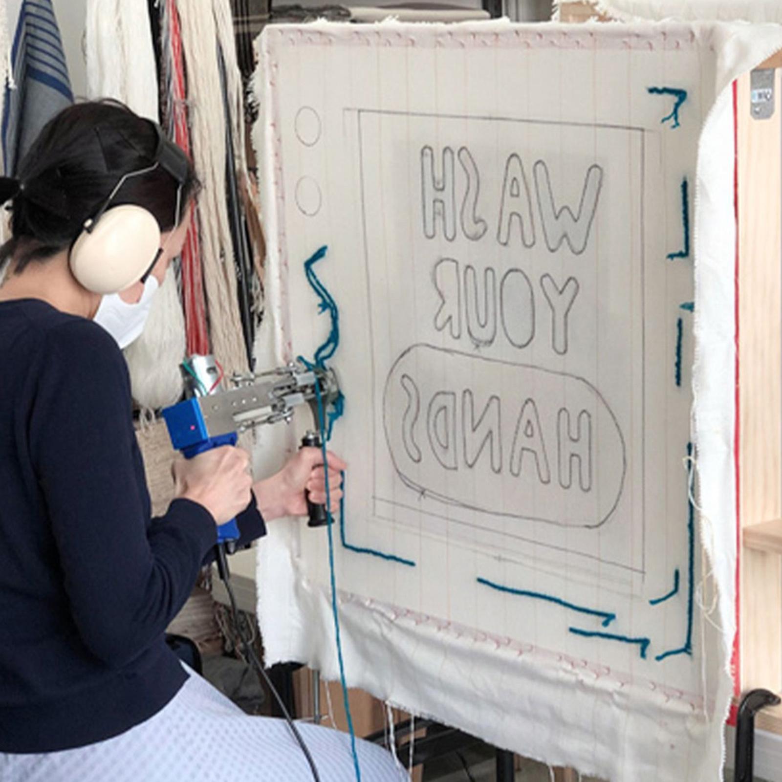 Punch Needle Monks Cloth Needlework Fabric Gift Soft Handmade DIY Embroidery 2.1m W x 1.5m L