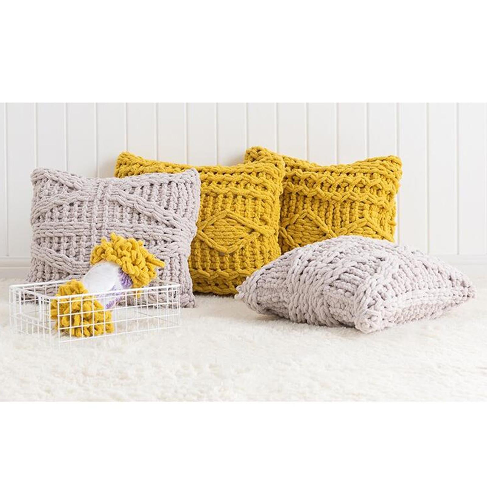 3 pieces Finger Loops Yarn Knit Skein Scarf Making Blanket grey