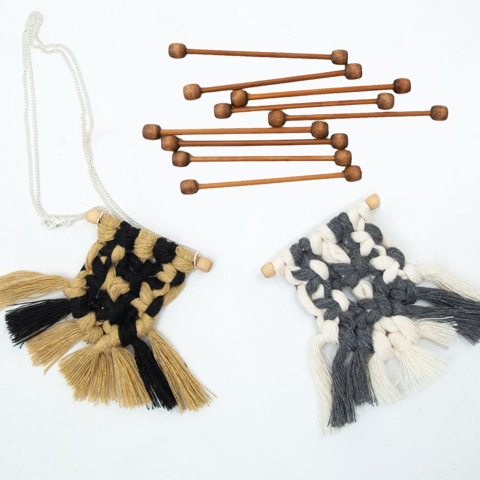 Macrame Wall Hanging Tool Mini Banner Set Wall Hanger 20 Pcs for Weaving