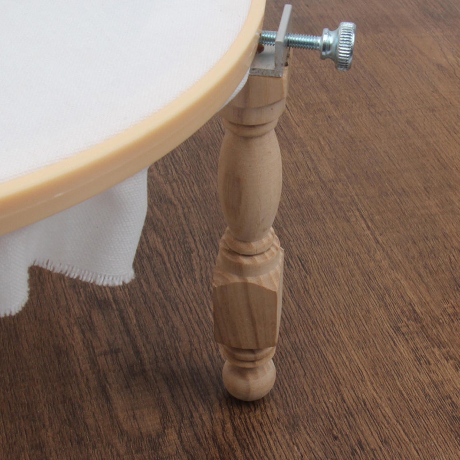 4pcs Wood Embroidery Hoop Legs Heightening Replacement Legs Sewing Tools