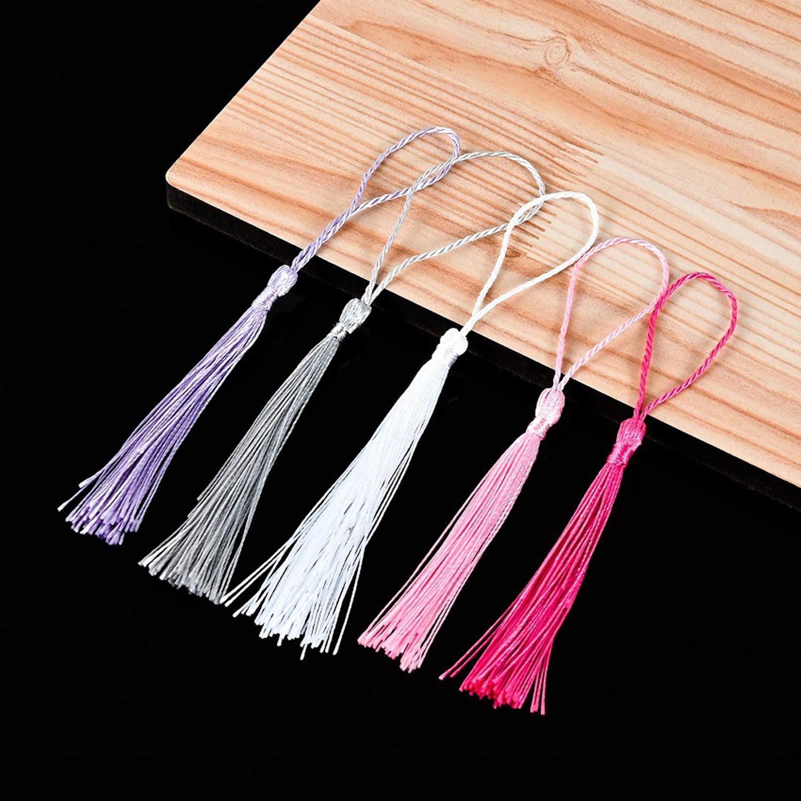120x 30 Colors Tassel Pendant for DIY Keychain Earrings Crafts Accessories