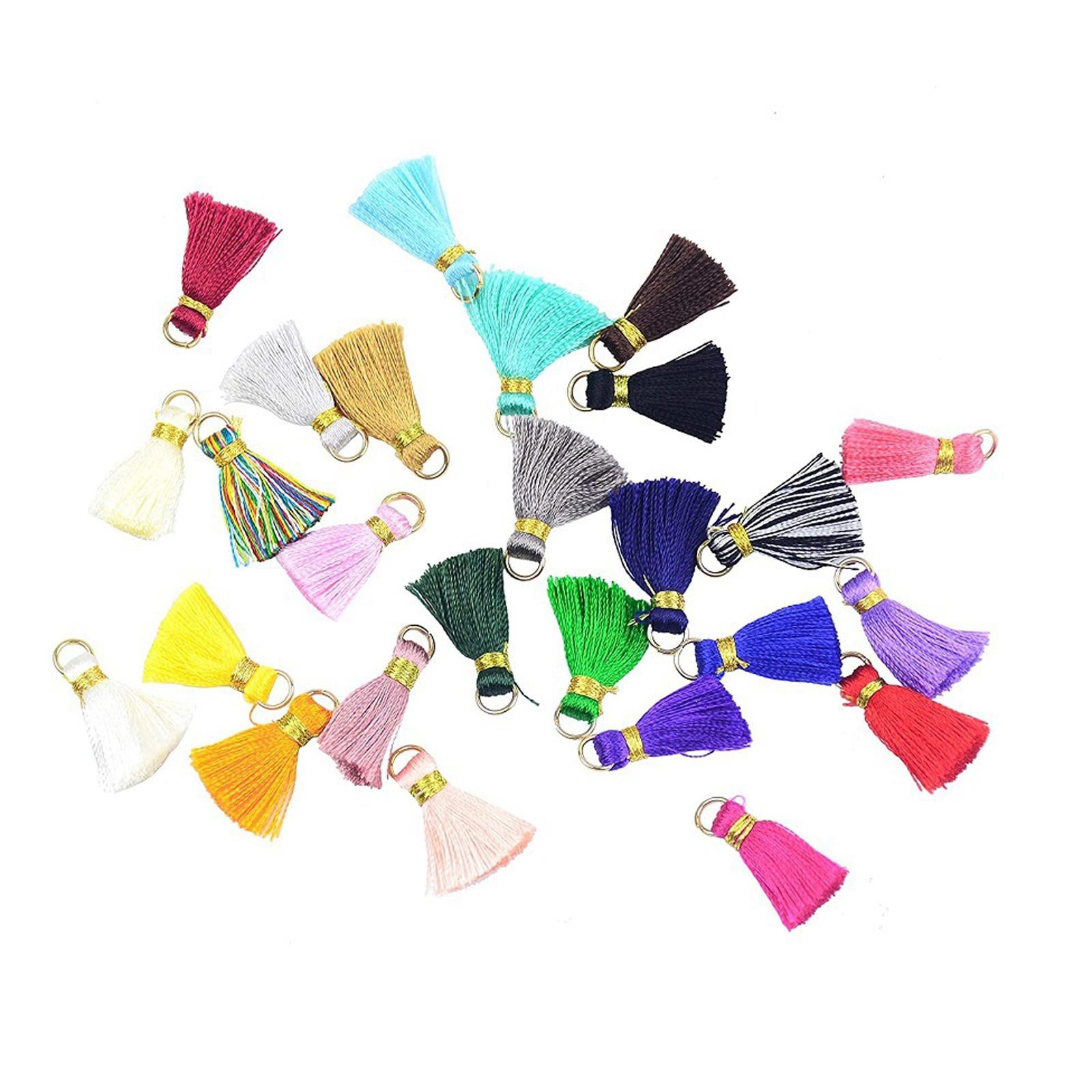 Metal Tassel Charm Pendants Bulk Mixed Color Key Chains Tassel for DIY Woman