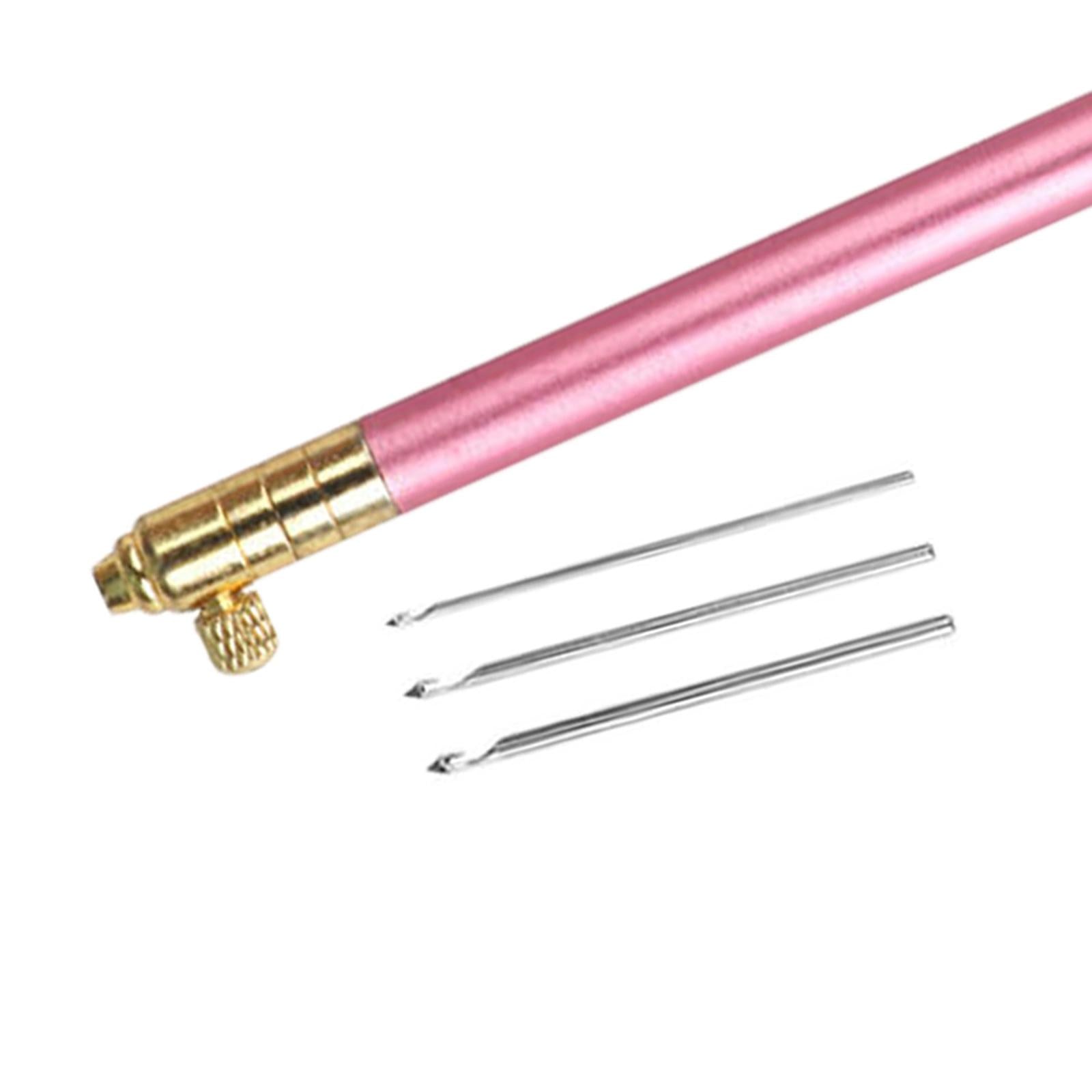 Embroidery Crochet Hook French Crochet Needle DIY Tools Kit Sewing Pink