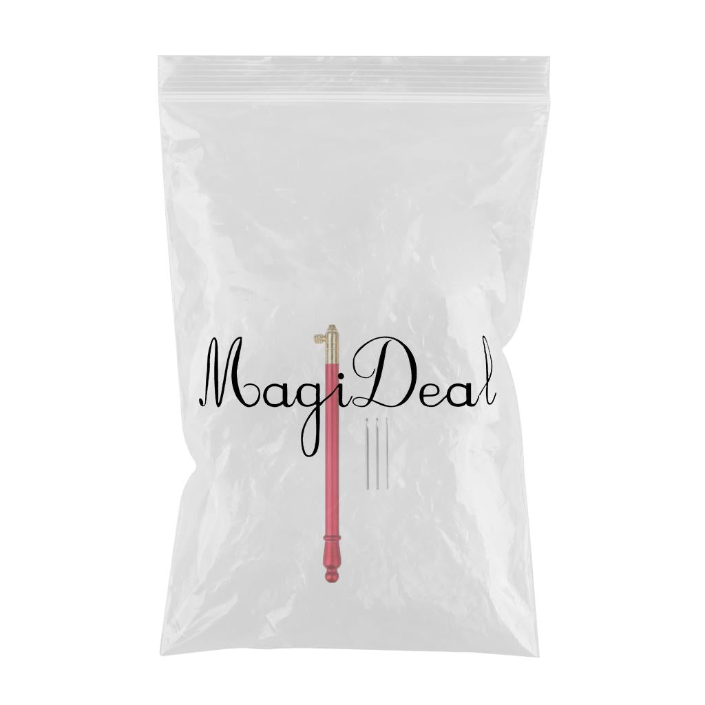 Embroidery Crochet Hook French Crochet Needle DIY Tools Kit Sewing Red