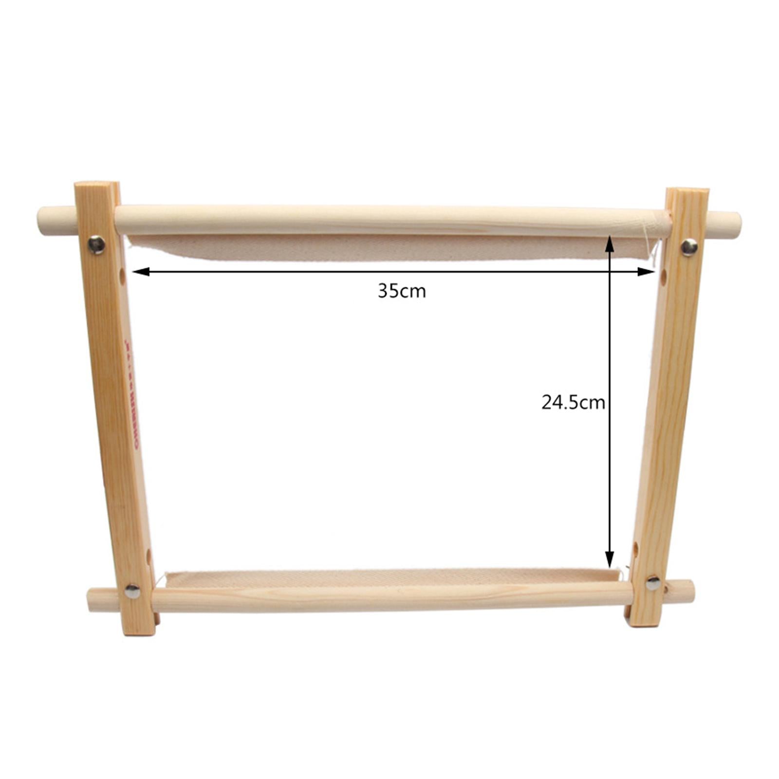 Wooden Tapestry Scroll Cross Stitching Embroidery Needlepoint Frame Holder