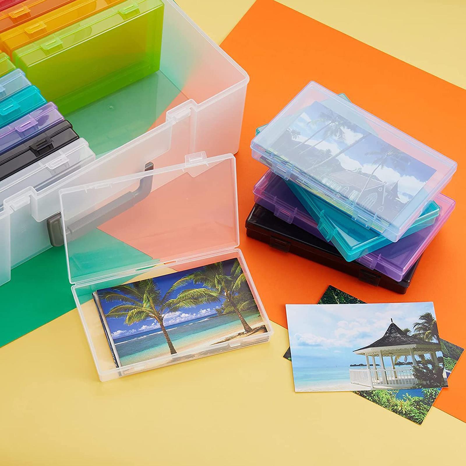Photo Case 4 x 6 Inch Photo Box Storage 18 Inner Photo Keeper Organizer Case