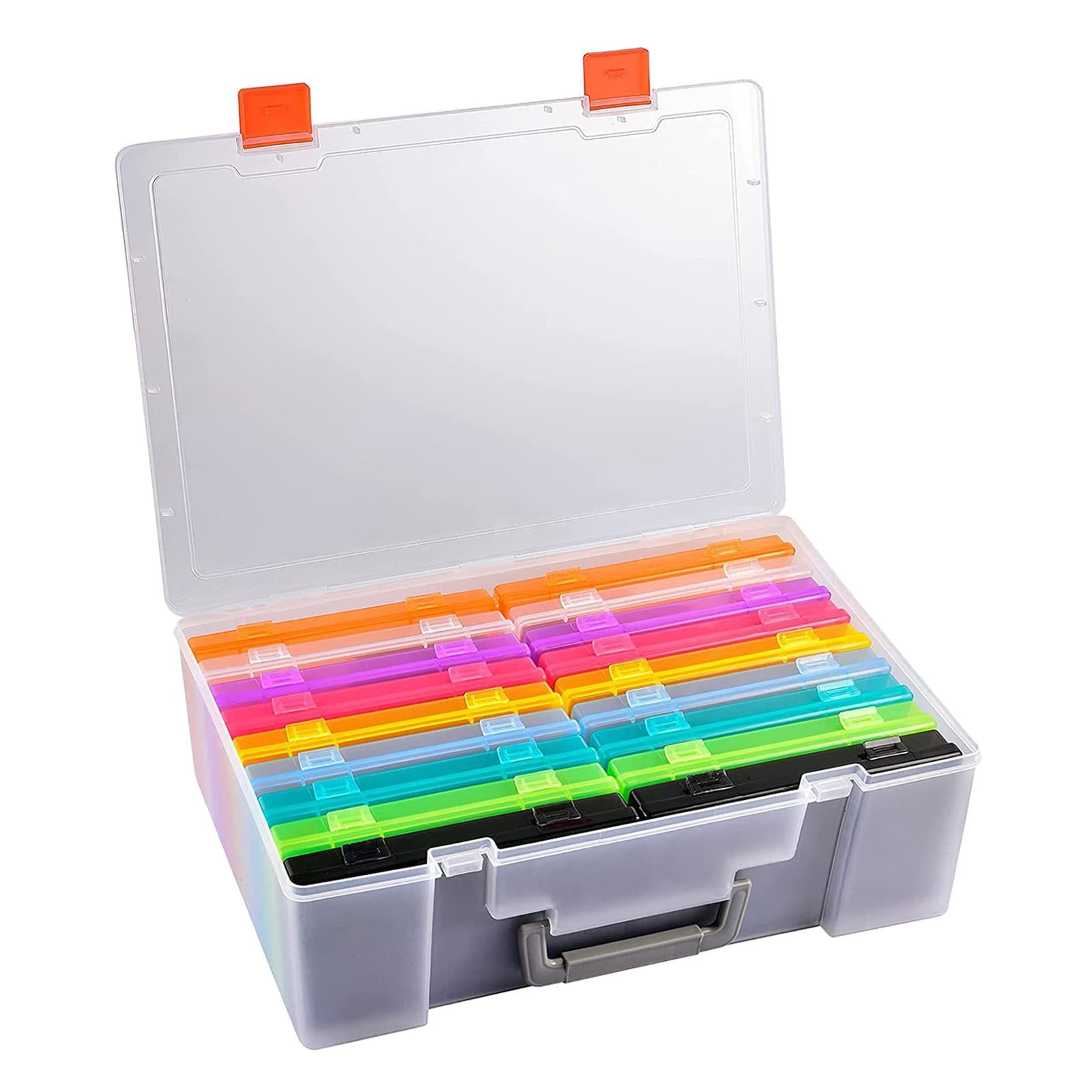 Photo Case 4 x 6 Inch Photo Box Storage 18 Inner Photo Keeper Organizer Case