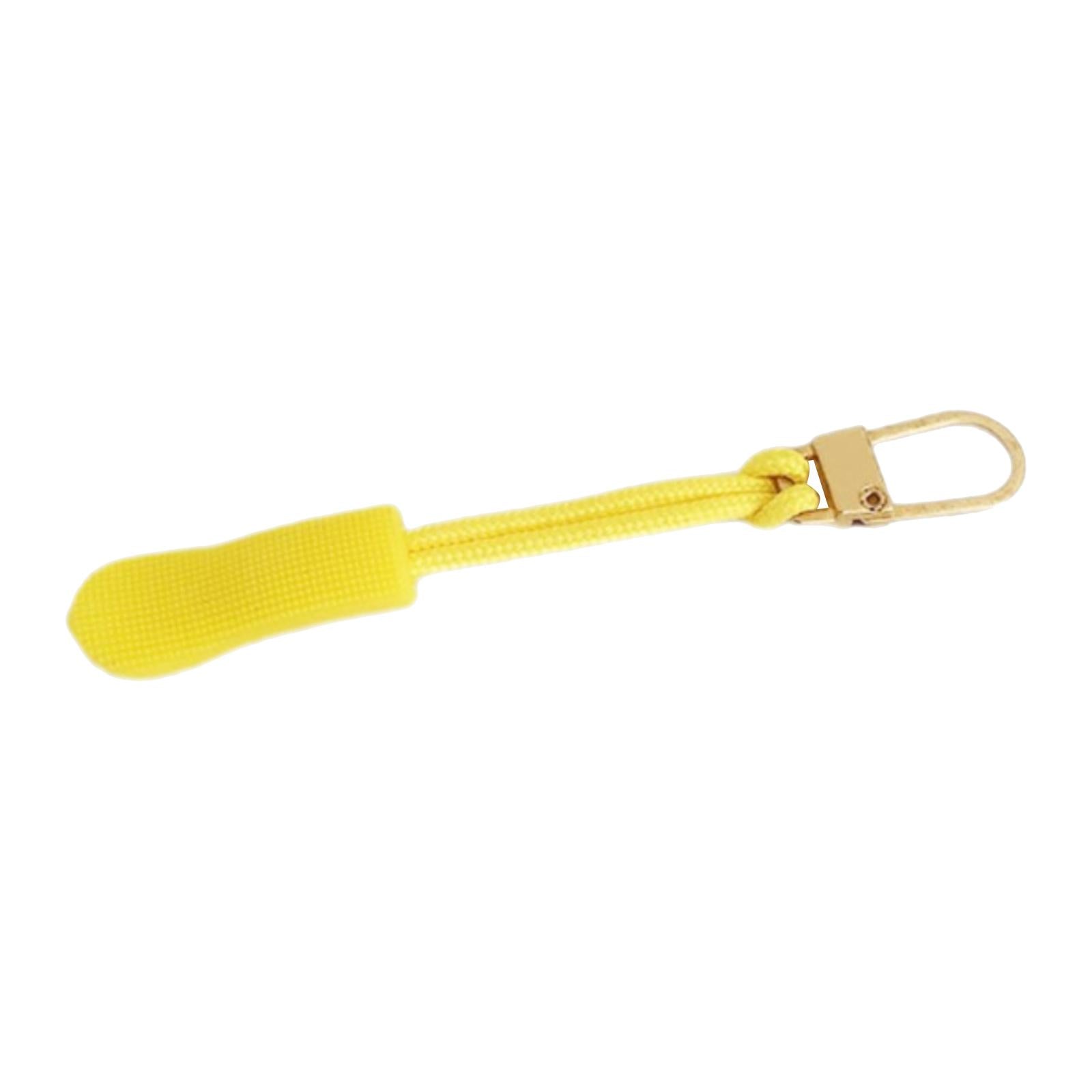 12 Pieces Zipper Pulls Durable Cord Extension for Luggage Coat Golden