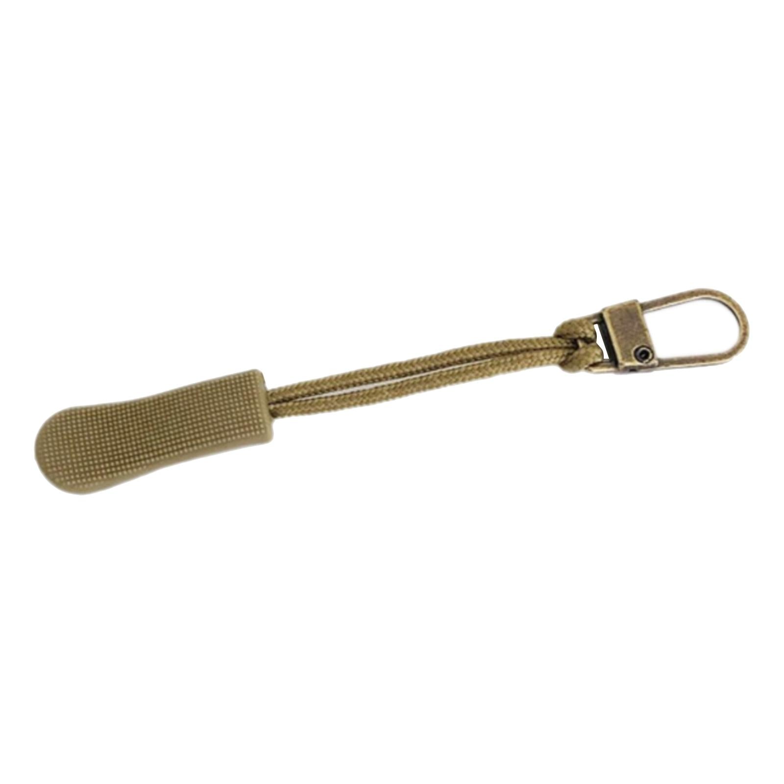 12 Pieces Zipper Pulls Durable Cord Extension for Luggage Coat Bronze