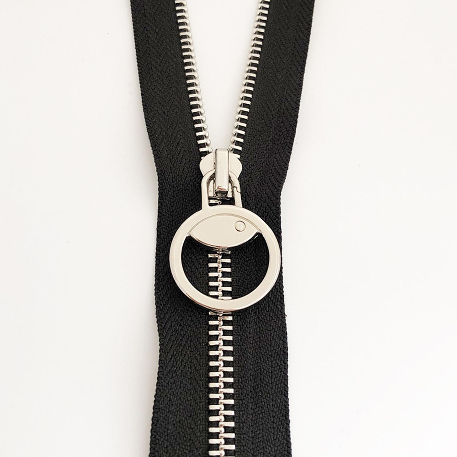 6 Pieces Zipper Pulls Durable Cord Extension Zipper Tab for Luggage Coat Gray