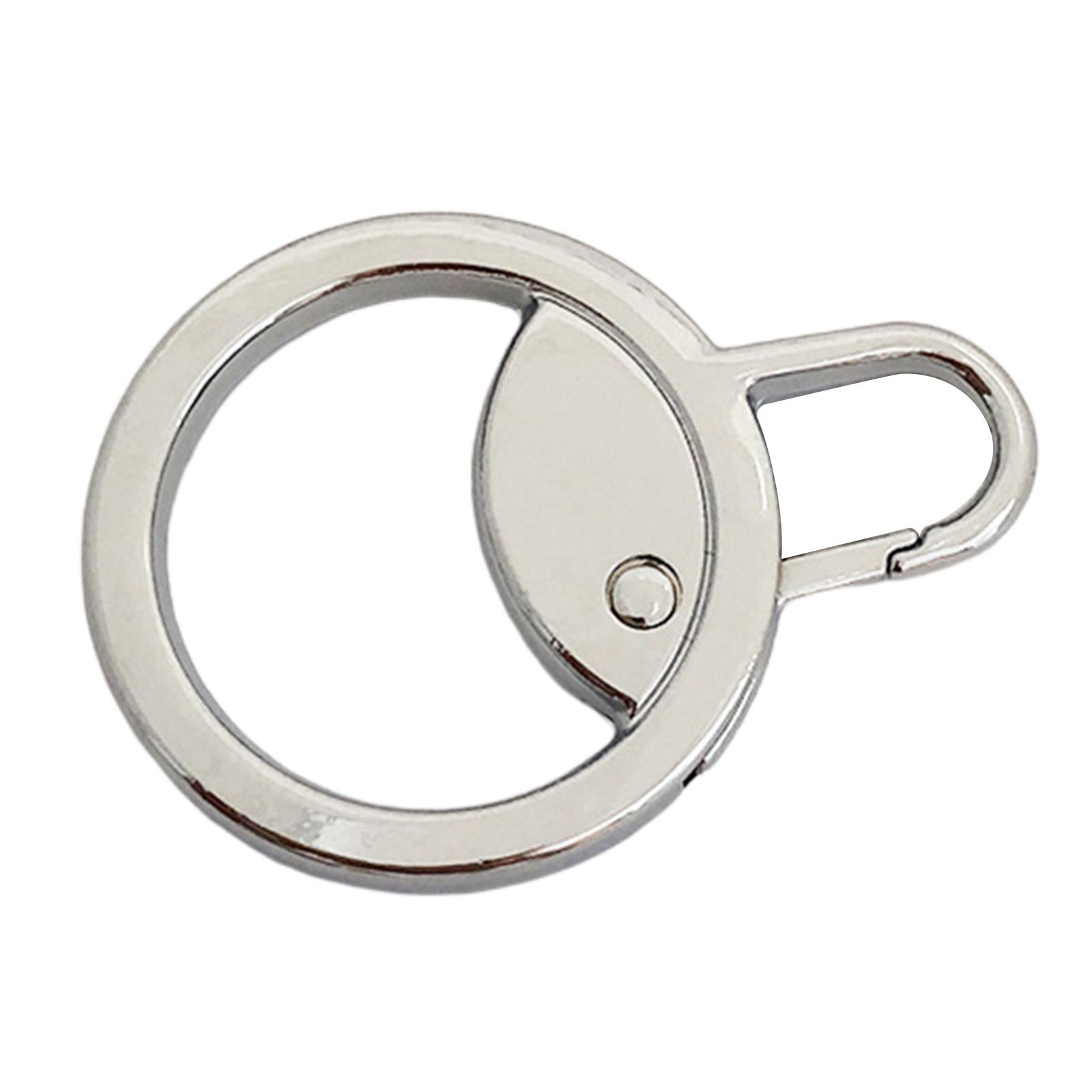 6 Pieces Zipper Pulls Durable Cord Extension Zipper Tab for Luggage Coat Silver